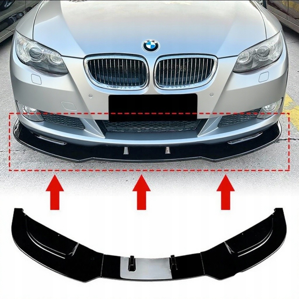 Bmw E92 E93 2006-2013 Predstavec Nárazníka Štandard Obyčajný Predný Čierny Lesk