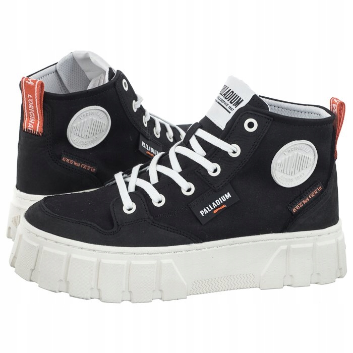 Kožené boty Dámské tenisky Palladium Pallatower 98573 Černé