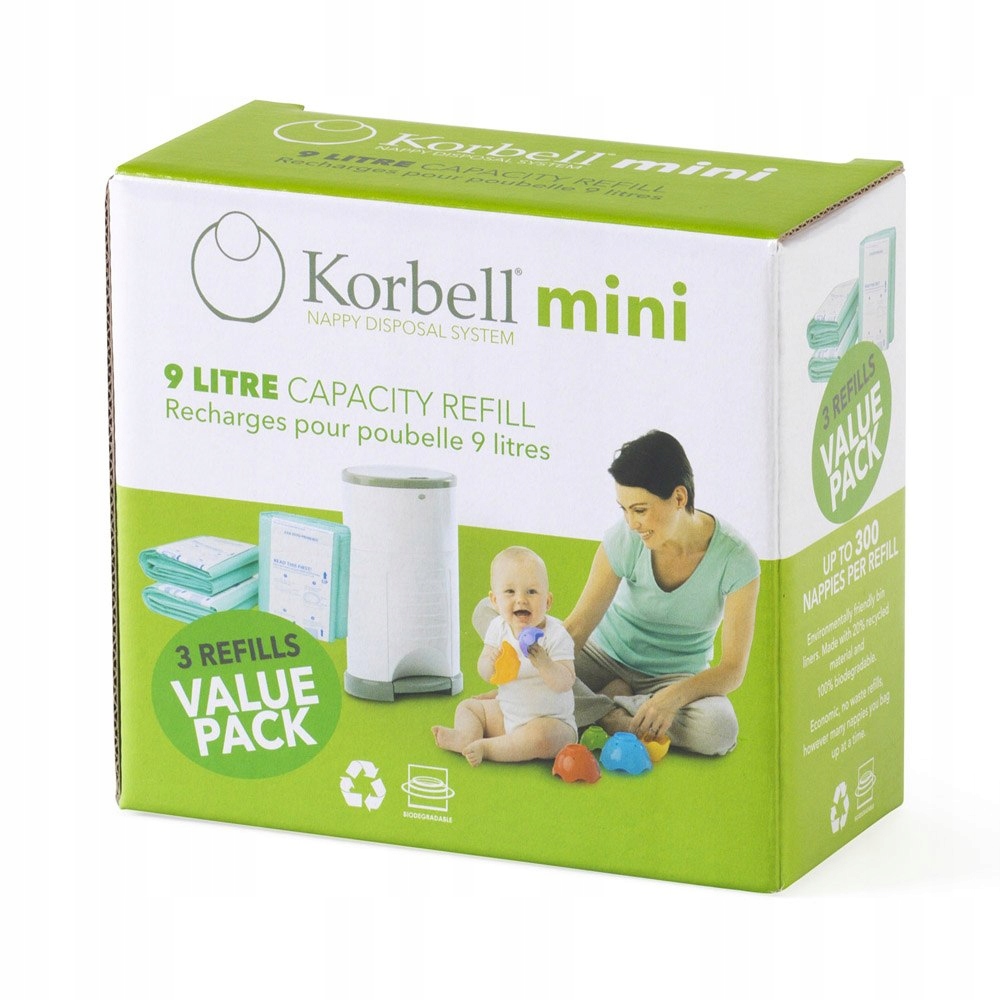

Korbell 9L-wkład worek/Refill 3-pack