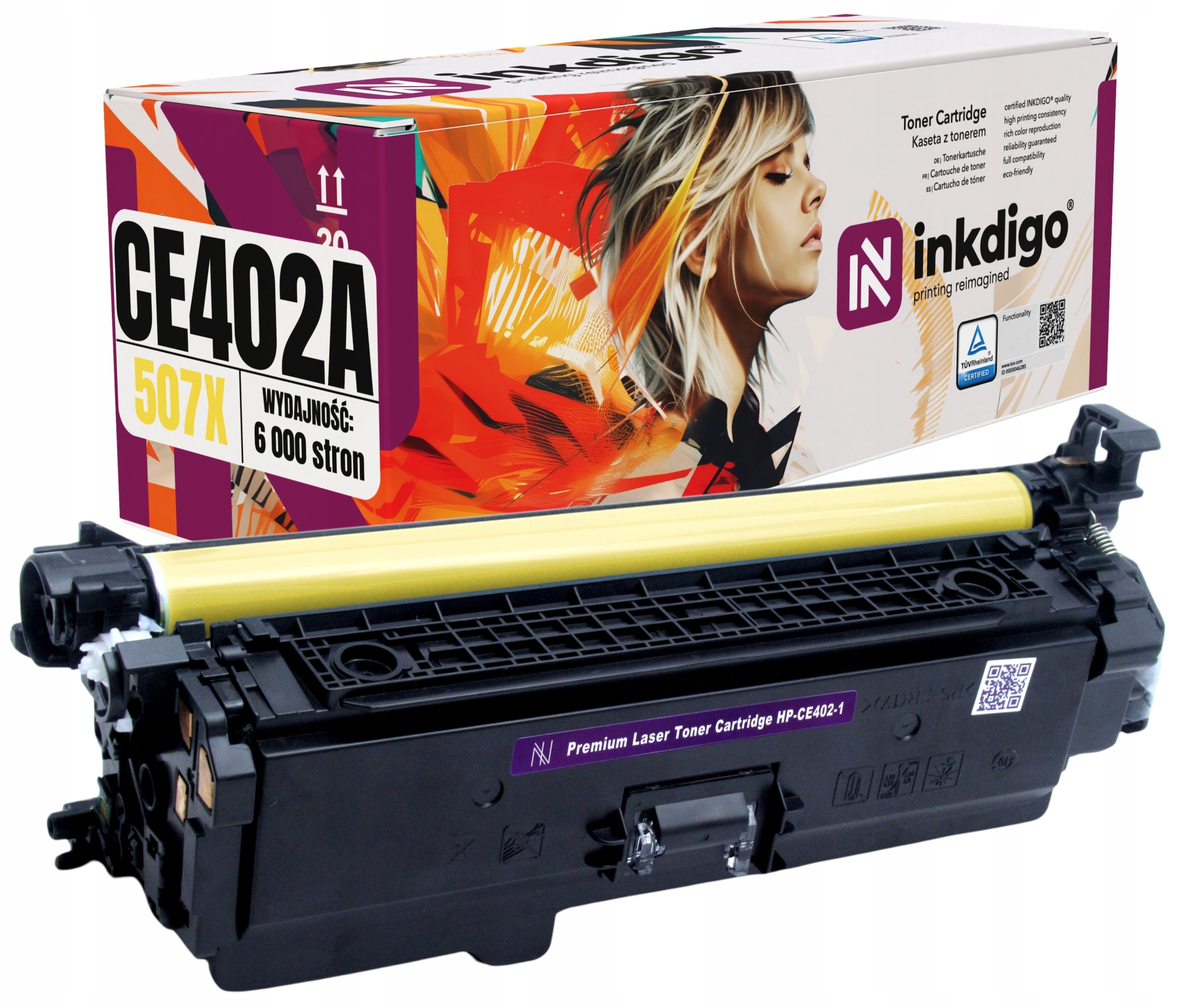 Žlutý náhradní toner pro tiskárnu Hp CE400X-403A M570 M575 M551 507X