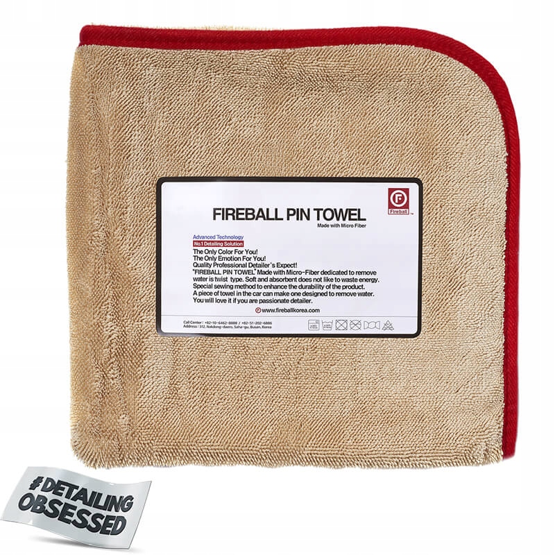 Fireball Pin Towel 72 x 95 Red Najchłonniejszy