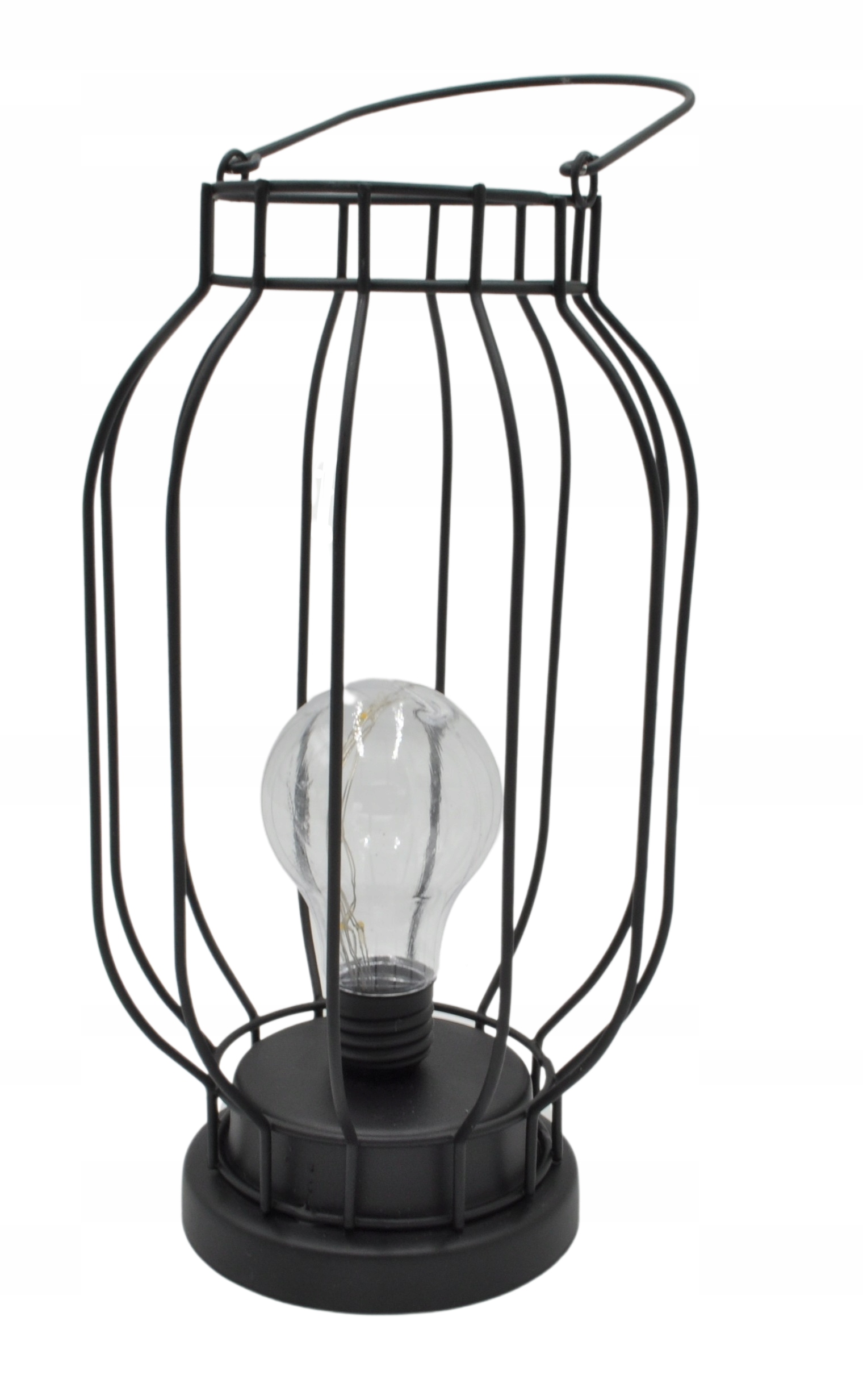 

Lampa lampion z żarówką led na baterie do ogrodu