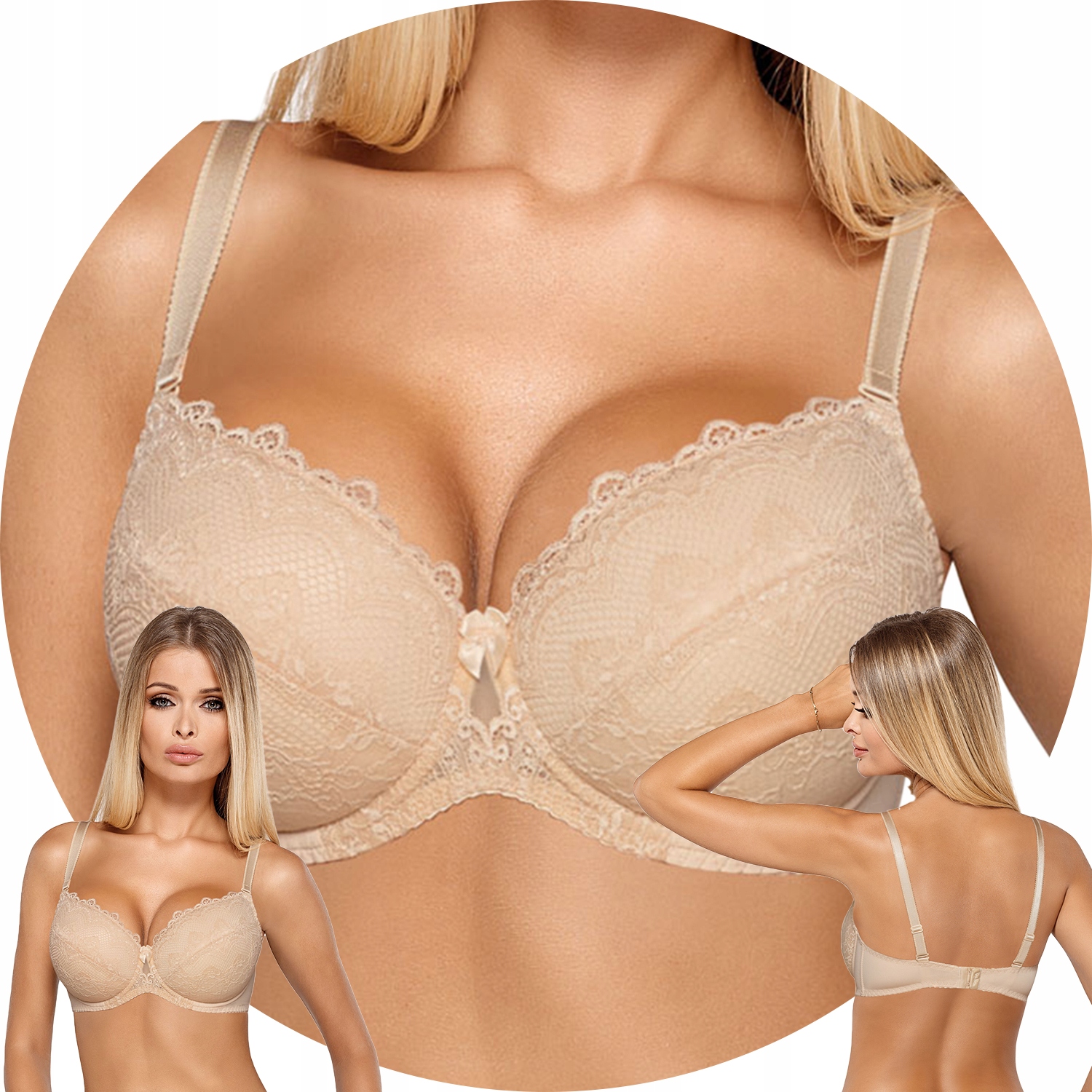 PariPari Cassi Maxi Push-up podprsenka béžová 75G