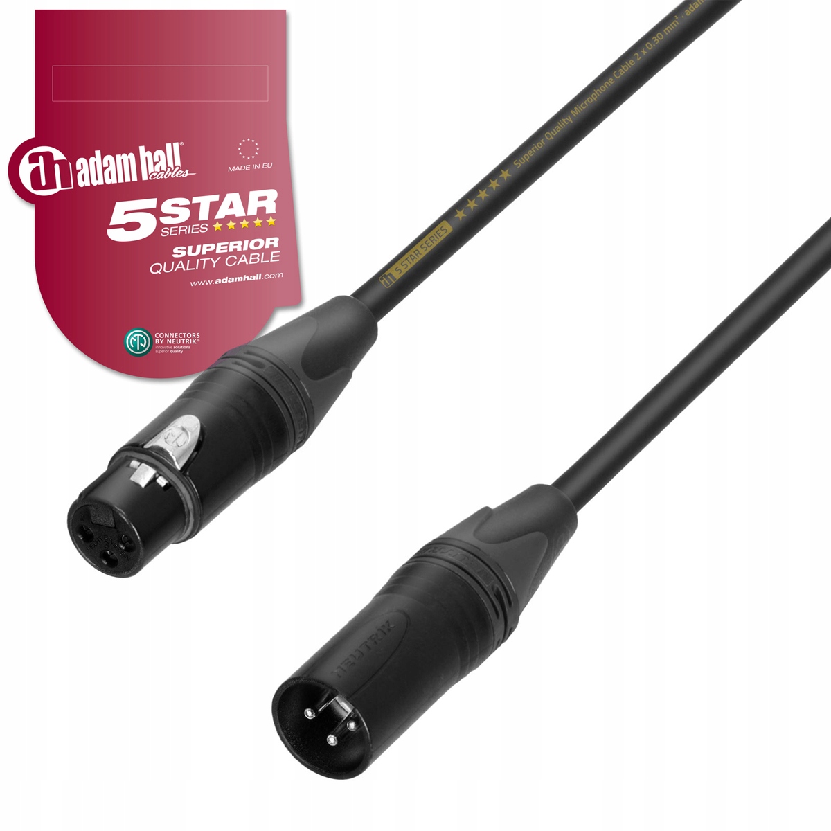 Adam Hall K5MMF Mikrofonní Kabel Xlr Xlr 3pin 1 m
