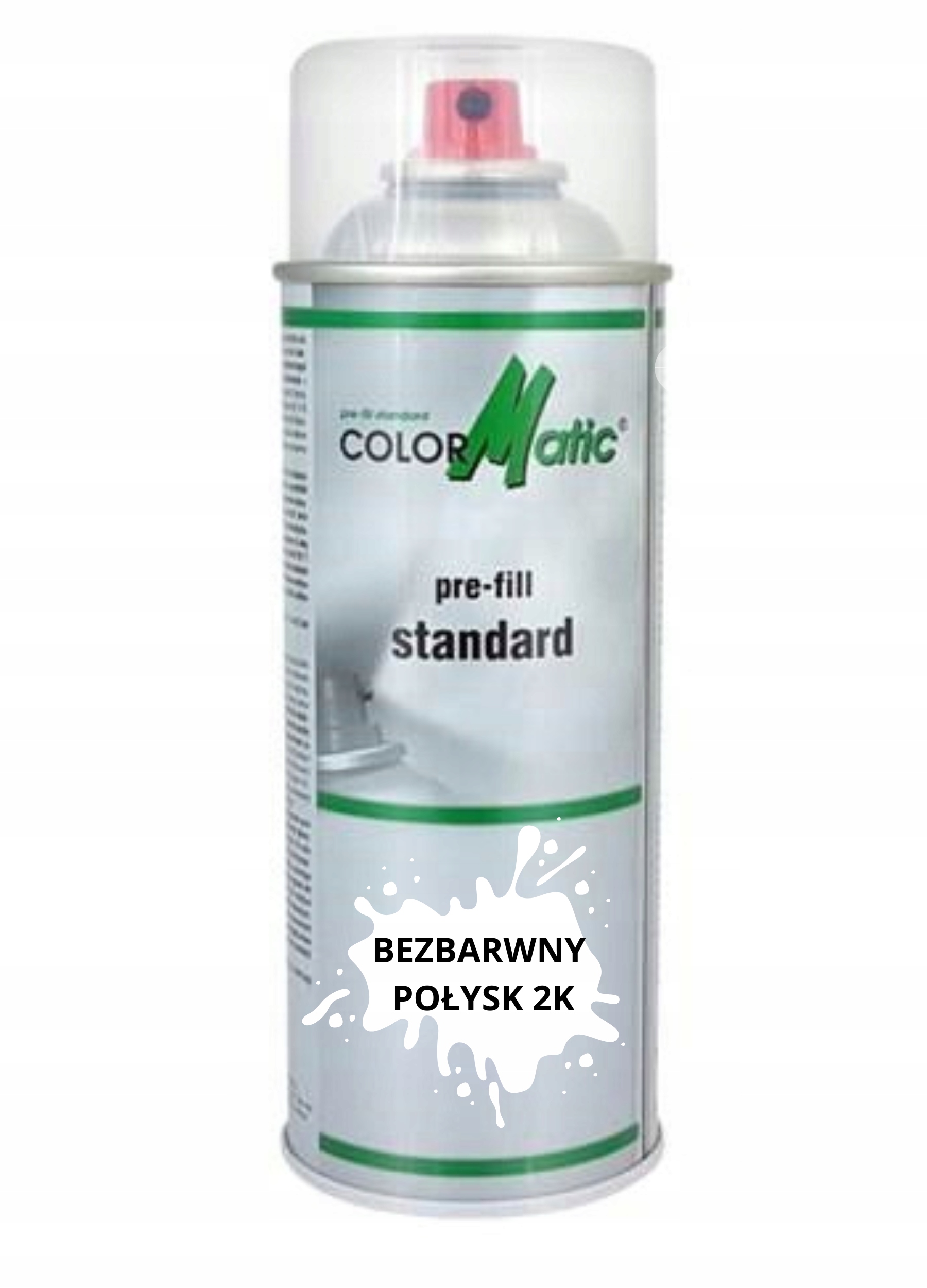 2K Bezbarwny Połysk Z Utwardzaczem Klar Lakier Spray 400 ML Colormatic
