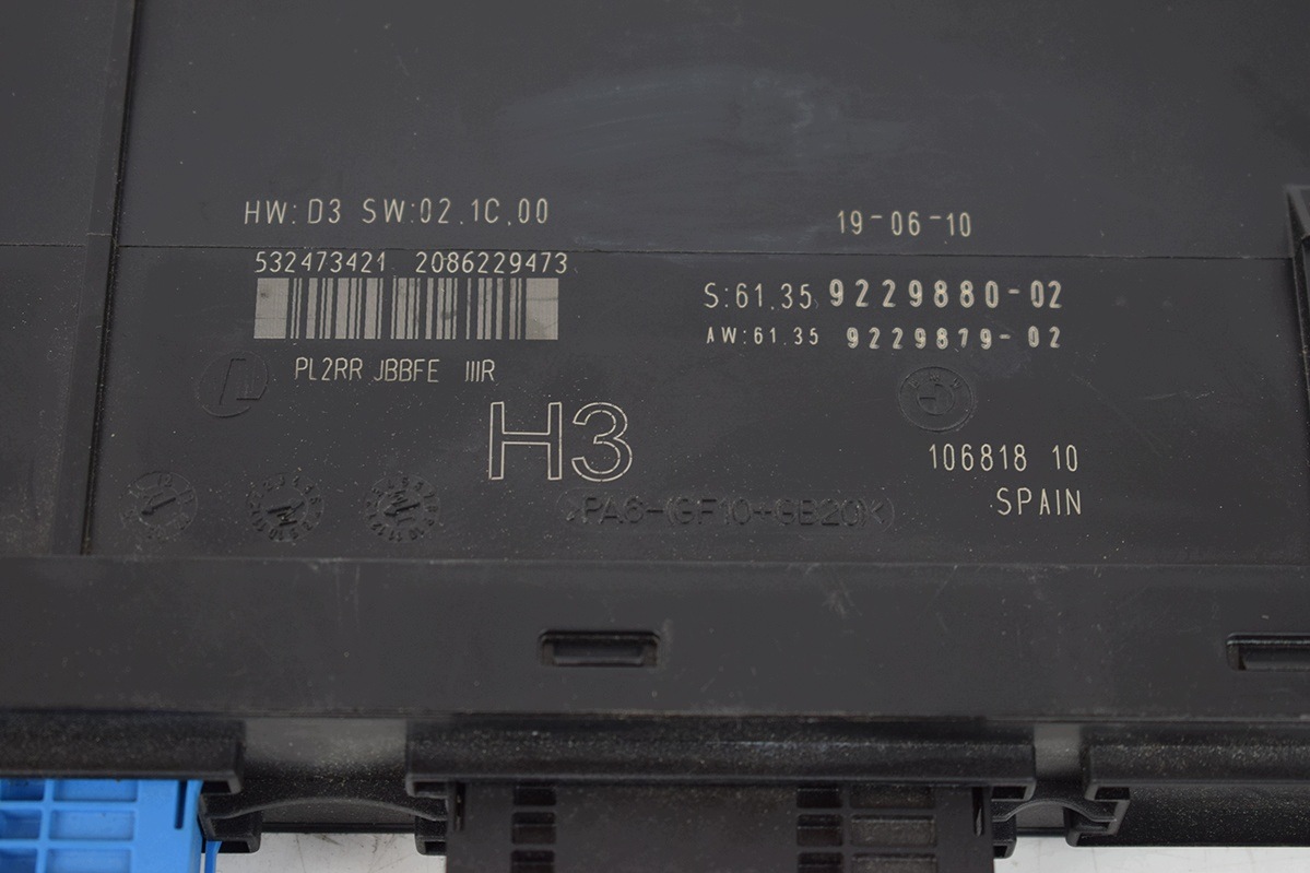 comfort control unit BMW 9229880