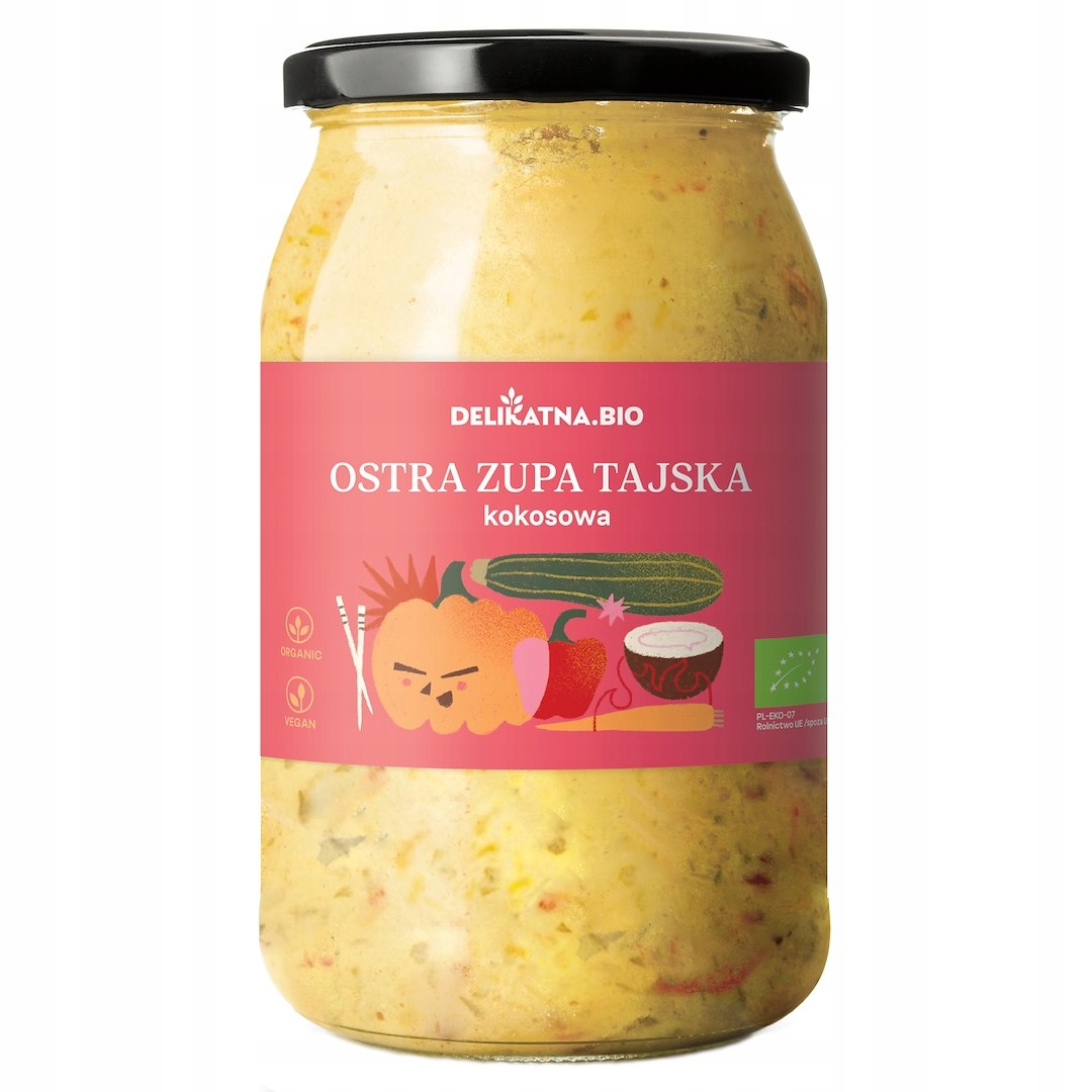 Tajská Polévka Ostrá Kokosová Bio 900 ml Jemná