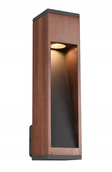 Lampa na fasády do zahrady imitace dřeva Trio