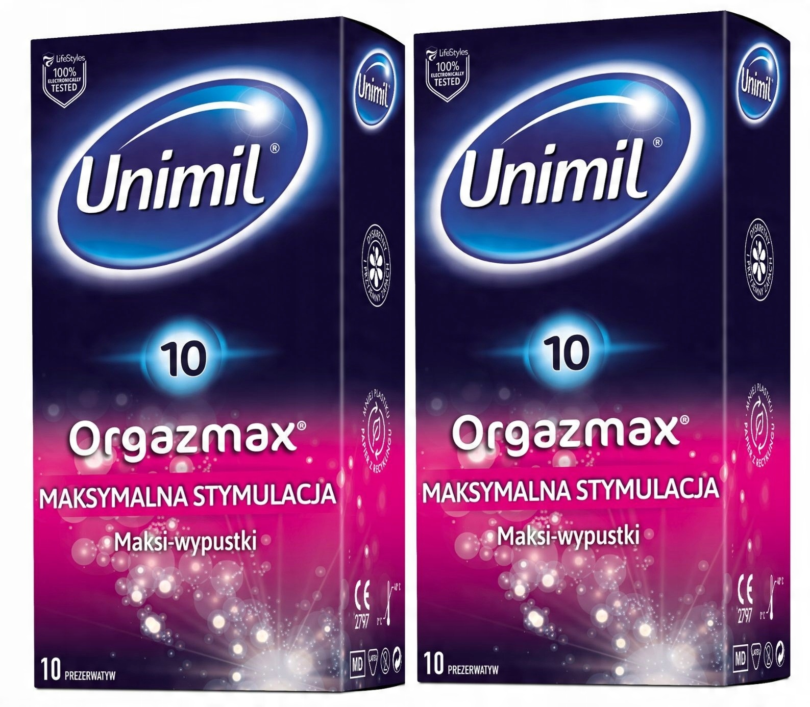 

Prezerwatywy Unimil Orgazmax 20 szt.