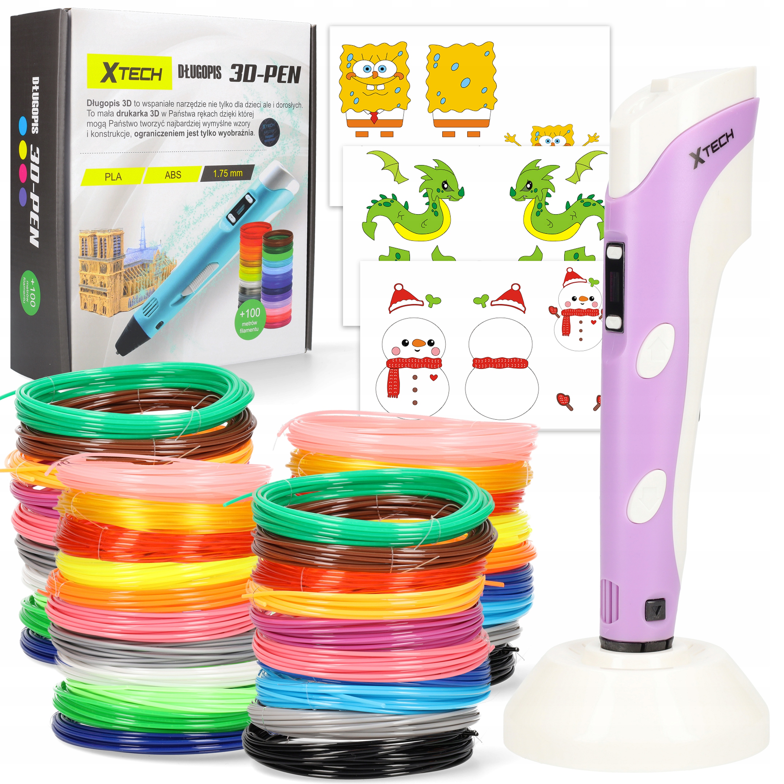 

Drukarka 3D Długopis 3D Pen 2 Generacja 200M Wkład