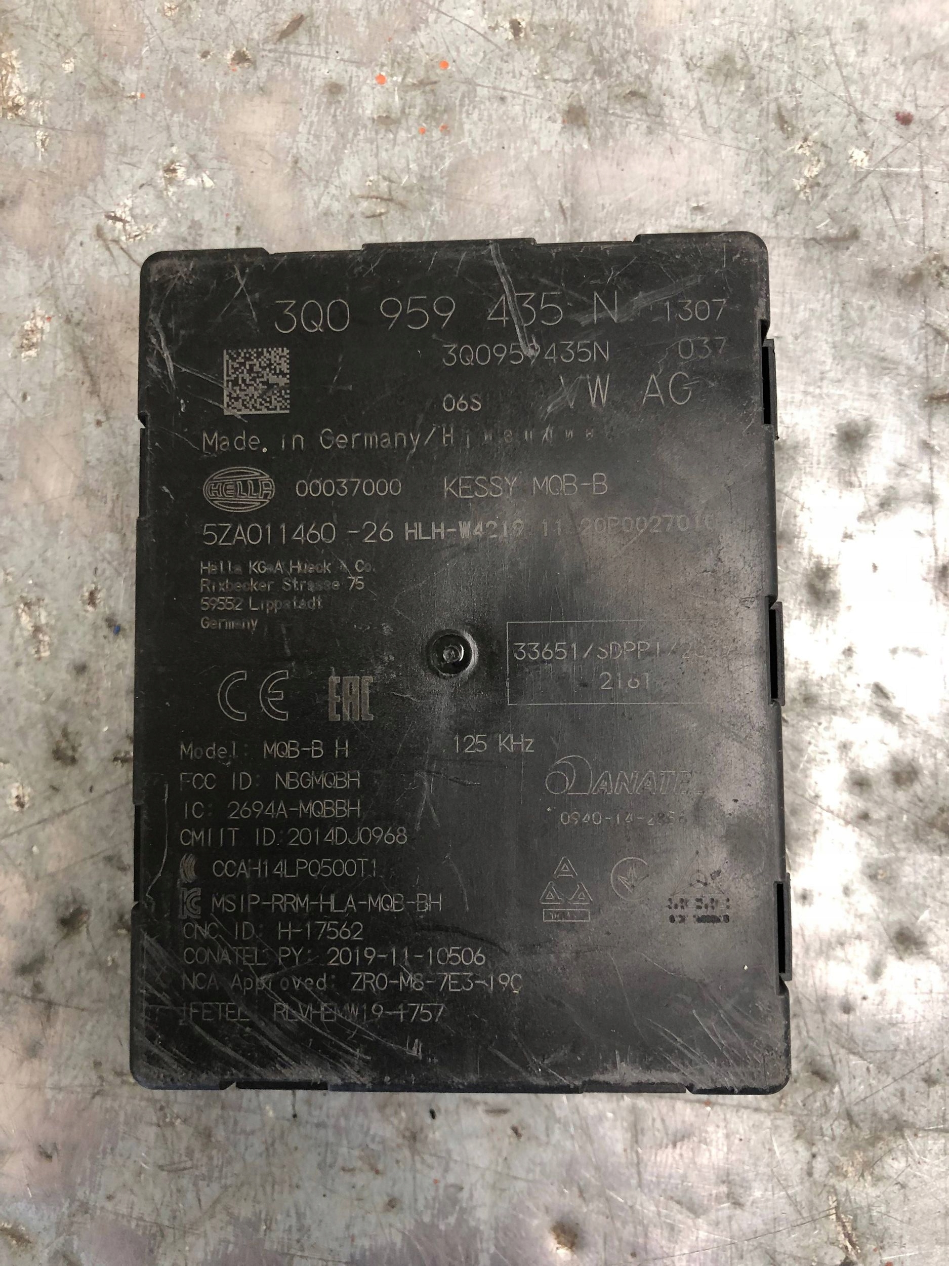 module control unit KESSY KEYLESS VW SKODA AUDI 3Q0959435N