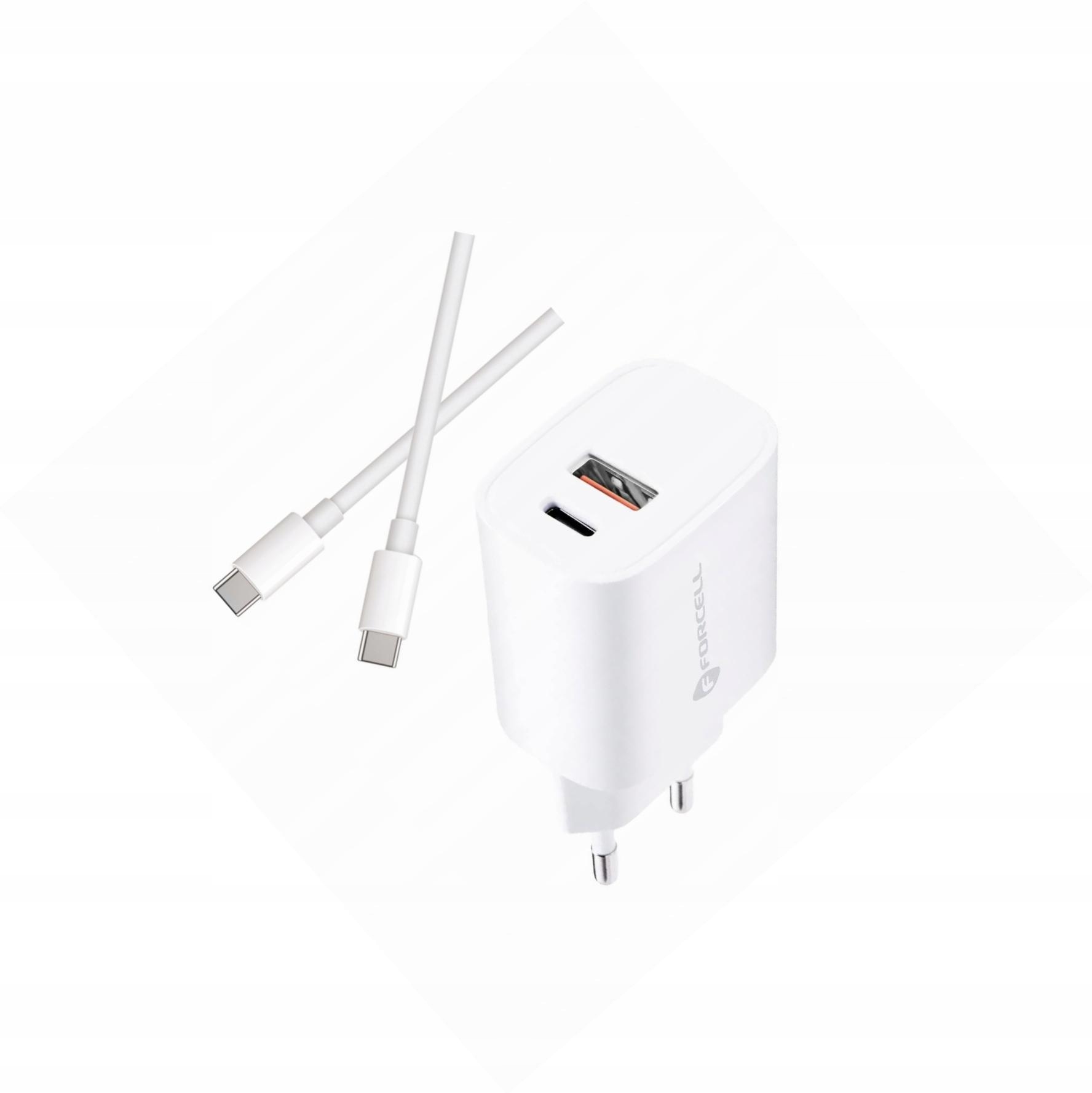 Szybka ładowarka 30W 2 wejścia z kablem Usb-c do Samsung A02S