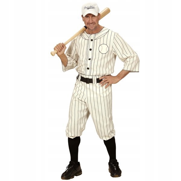 Kostým Baseballista Hráč Baseballový Hráč Karneval M