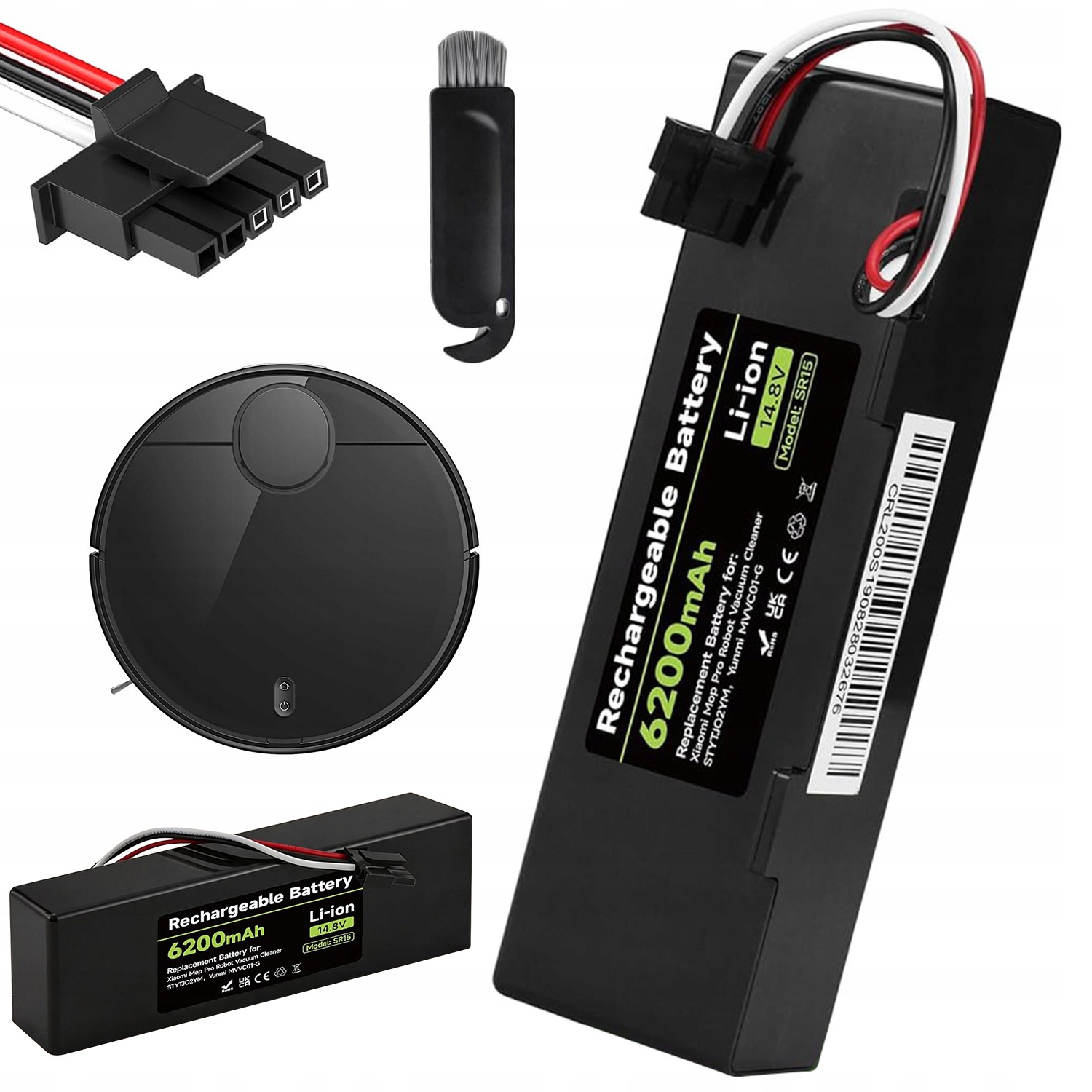 Akumulátor Baterie Pro Xiaomi Mop Pro 2S STYTJ02YM 14.8V 6200MAH Náhradní