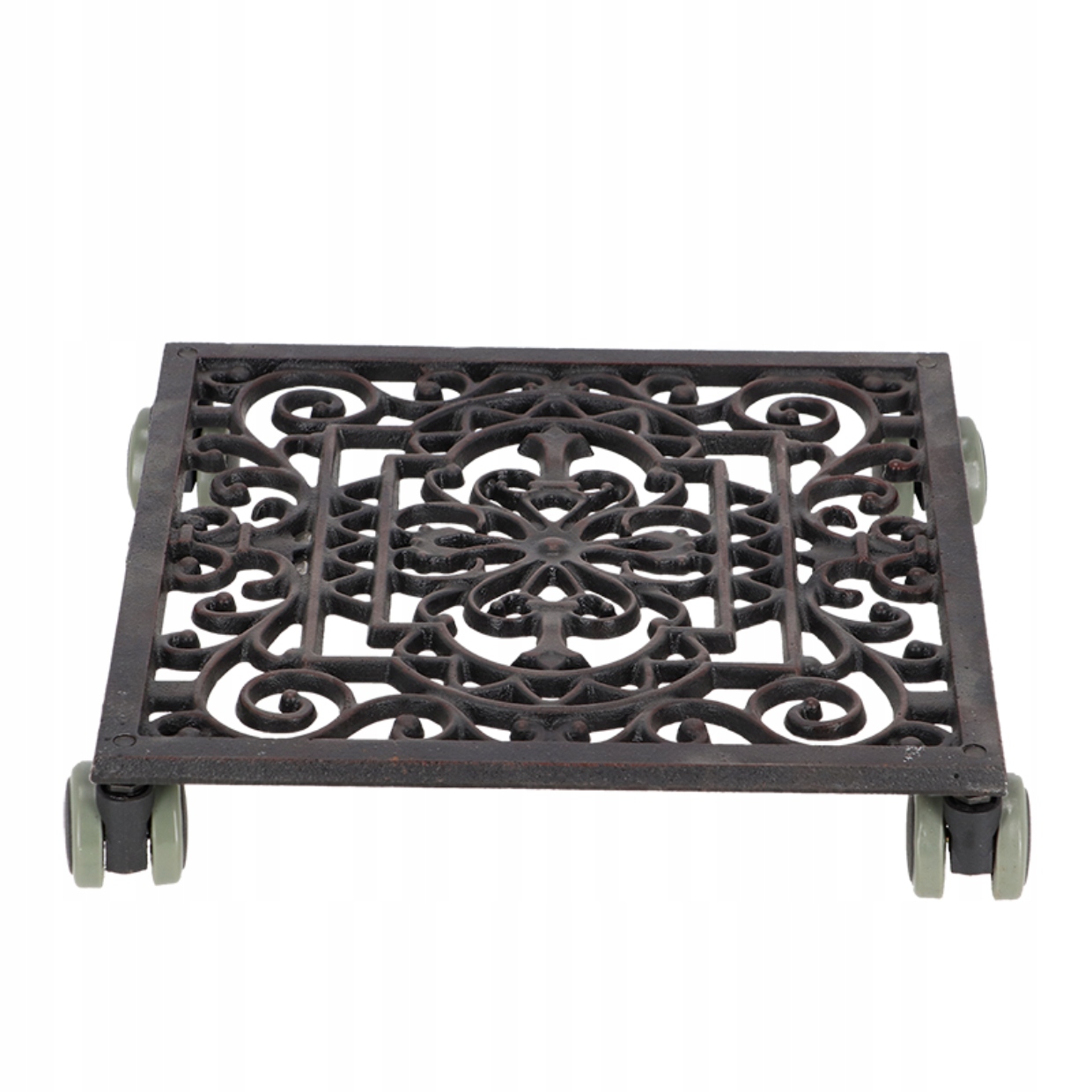 Żeliwna Podstawka Pod Donicę Do Wnętrz Zabezpieczone Koła Roz. L