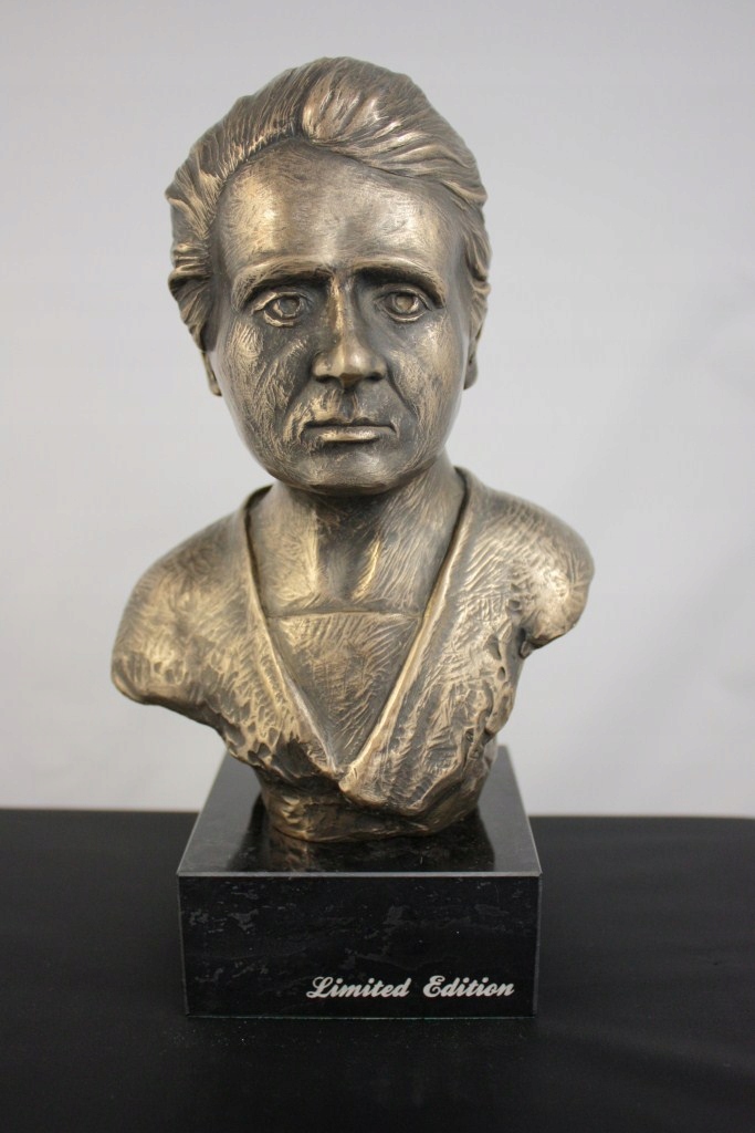 Maria Skłodowska-Curie busta na mramore, soška, trofej, odmena