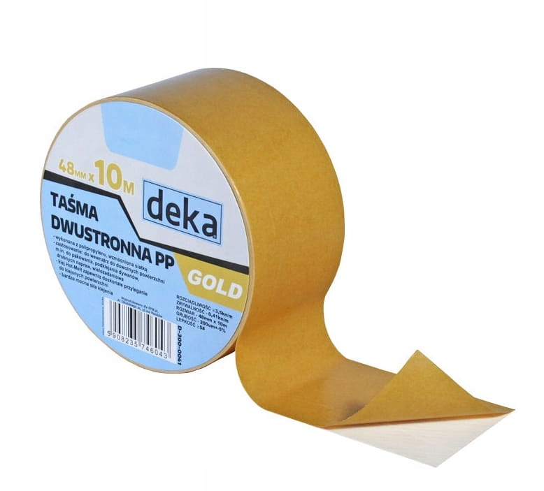 Taśma dwustronna PP GOLD 48mm / 10m