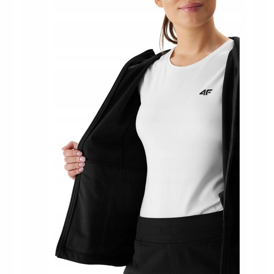KURTKA DAMSKA 4F PRZEJŚCIOWA SOFTSHELL SPORTOWA PRZECIWDESZCZOWA WIOSENNA Kod producenta 4FSS23TTJAF092 20S