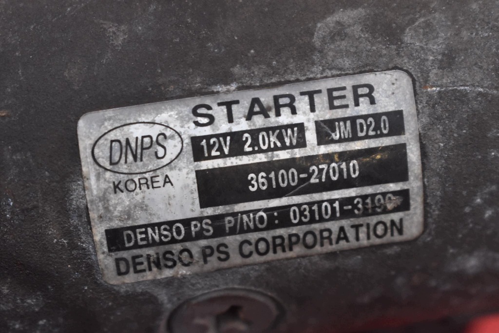 starter test 36100-27010 HYUNDAI TUCSON 1 and 2.0 CRDI 04-10