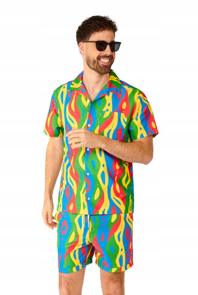 Letní Sada Barevných Loopy Lines Opposuits Převlek M
