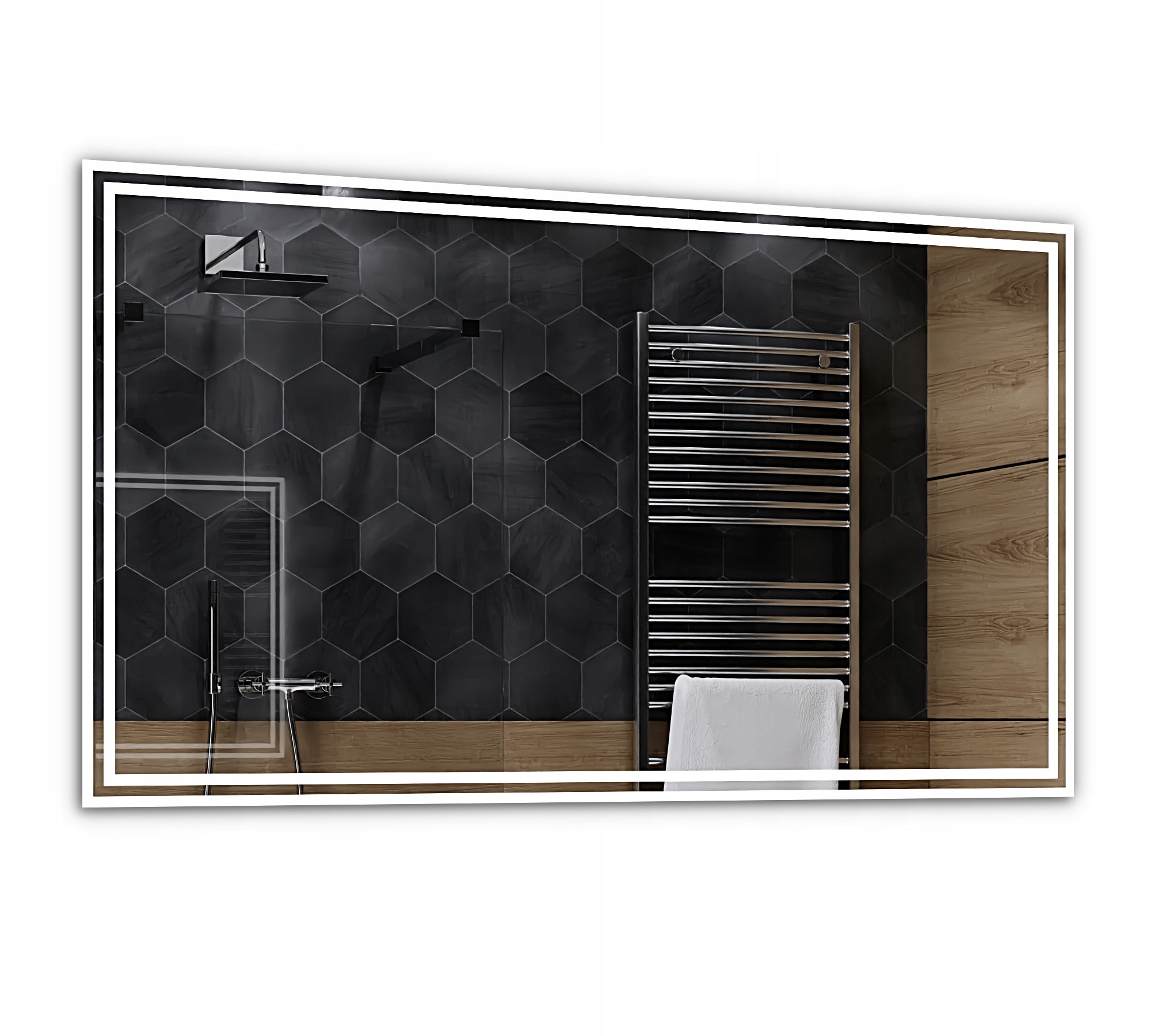 

Lustro Led Łazienkowe Podświetlane 120x80 Wieden