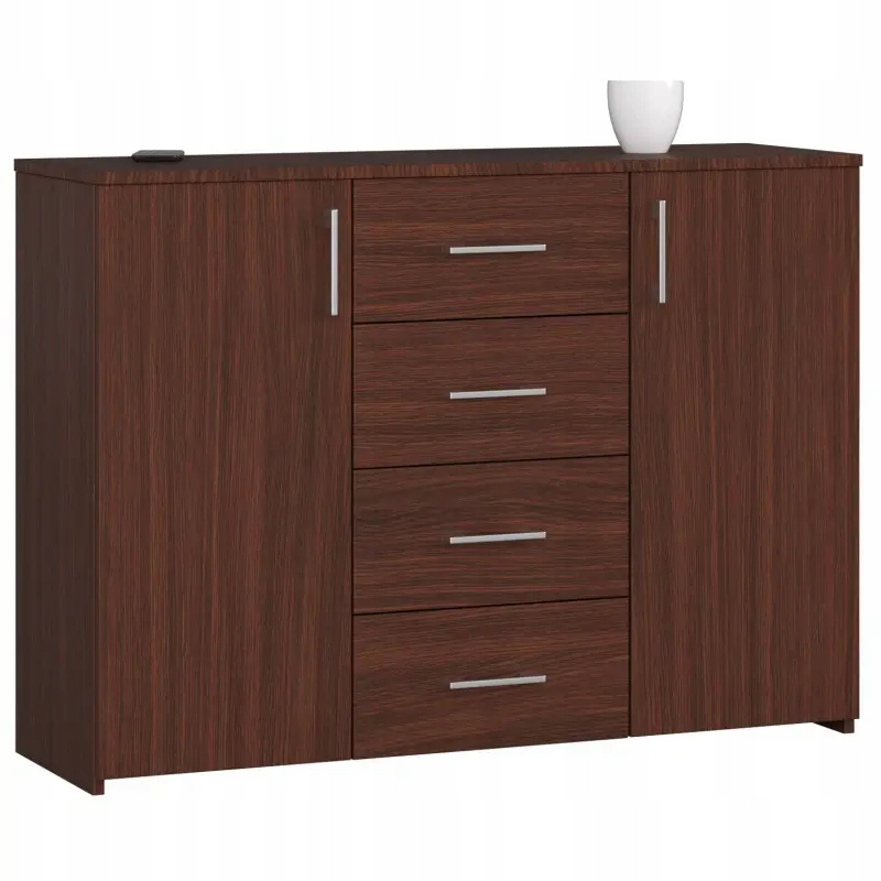 

Komoda z szufladami 110 wenge 4 szuflady 2 drzwi