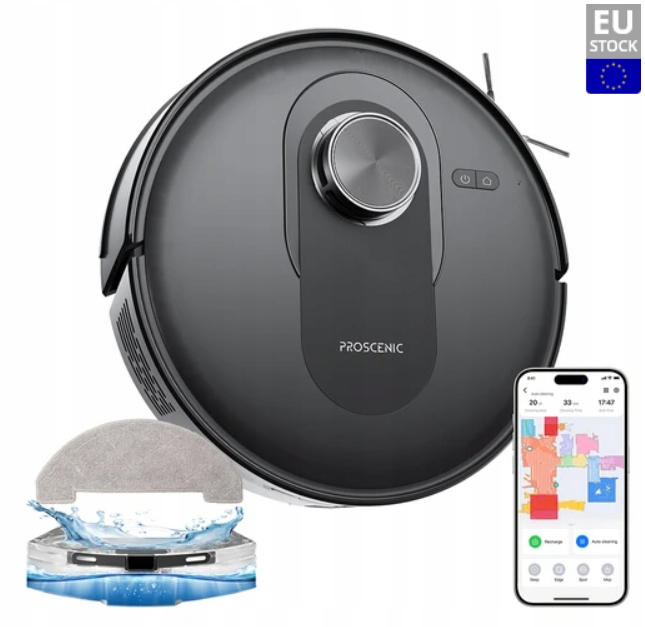 Uklízecí robot Proscenic Q8 Černý Navigace LiDAR