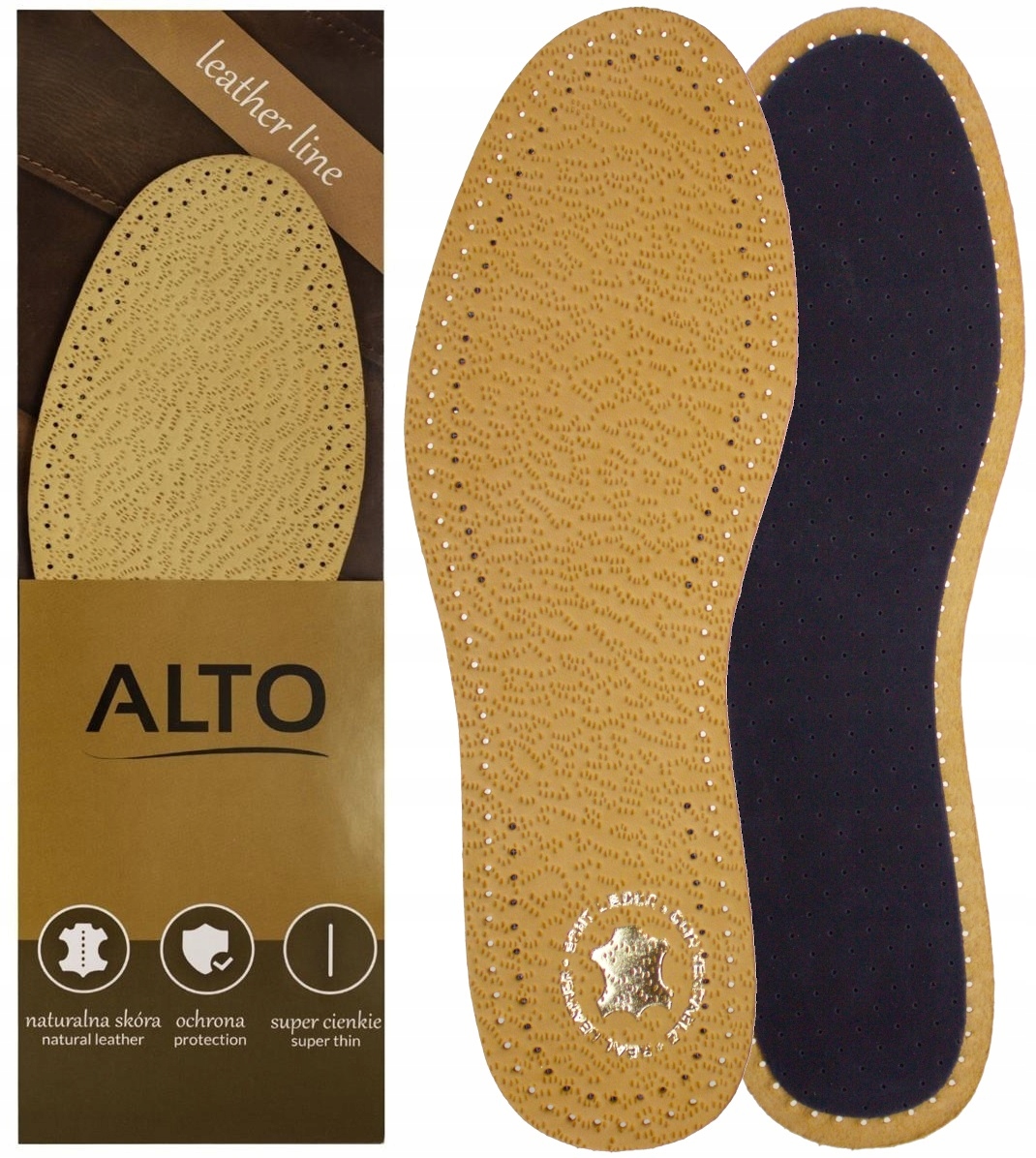 WKŁADKI DO BUTÓW SKÓRZANE SKÓRA PRZECIWPOTNE 37
