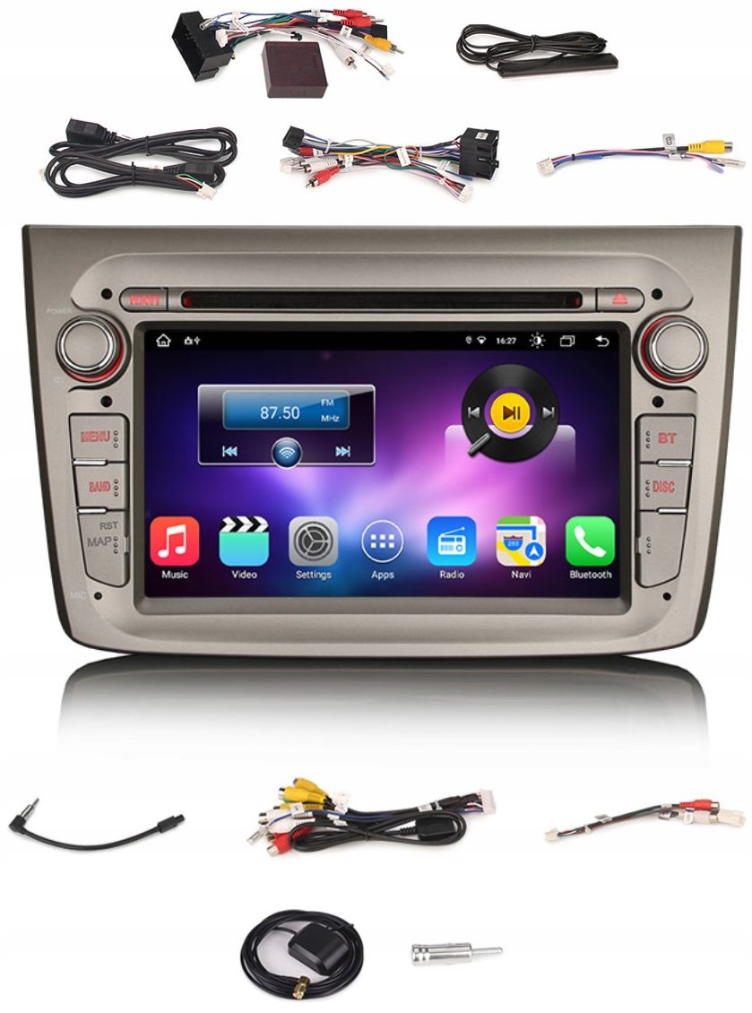 Android Alfa Romeo Rádio Mito Dsp Carplay Lte 4 Gb