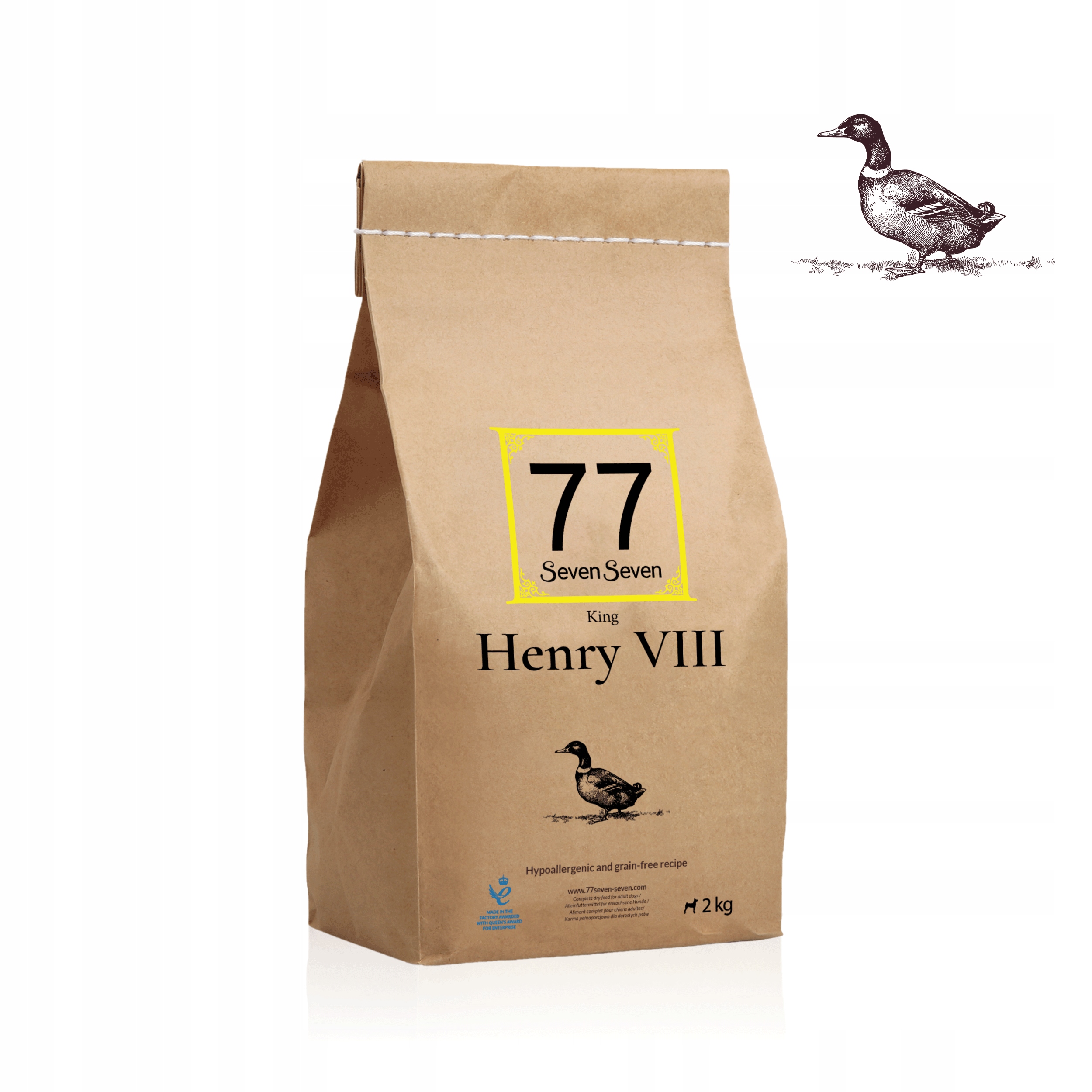 77 Henry VIII suché krmivo Kachna se zeleninou a ovocem 2 kg