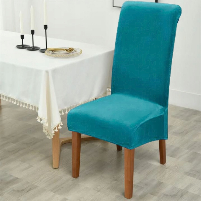 POKROWIEC NA KRZESŁO XXL WELUR PLUSZ ELASTYCZNY ANTYPOŚLIZGOWY TURKUSOWY Materiał wykonania welur