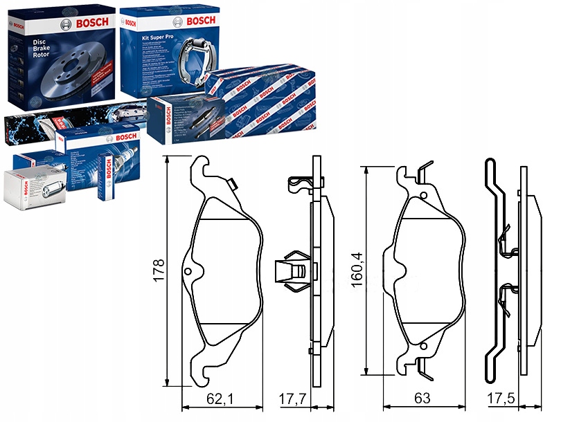 Brzdové Destičky Opel Přední Astra G Bosch