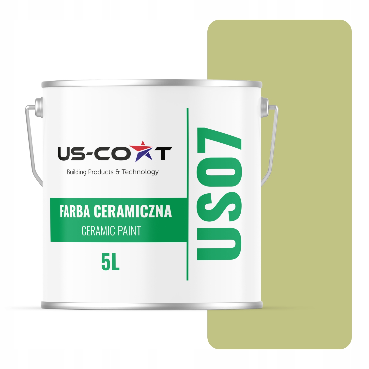 Keramická Farba Hrachová Farba H2451 5L Hlboká Matná Na Steny Stropov