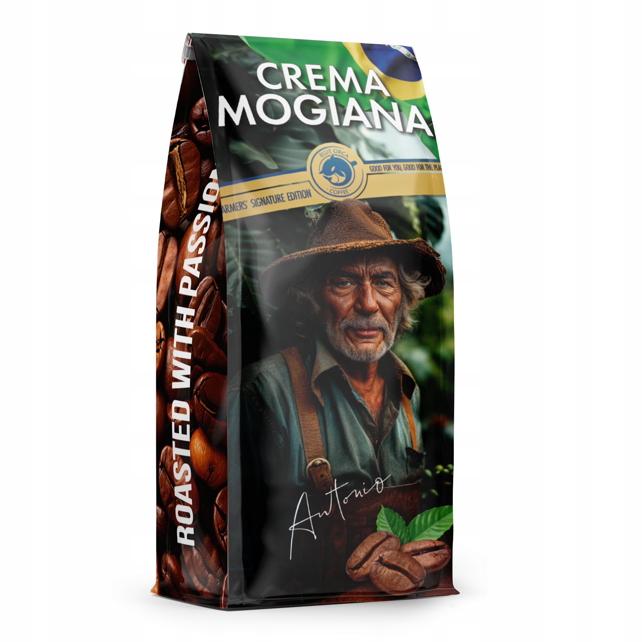 Crema Mogiana Káva 1kg Farmers Limited Edition Dárek Blue Orca