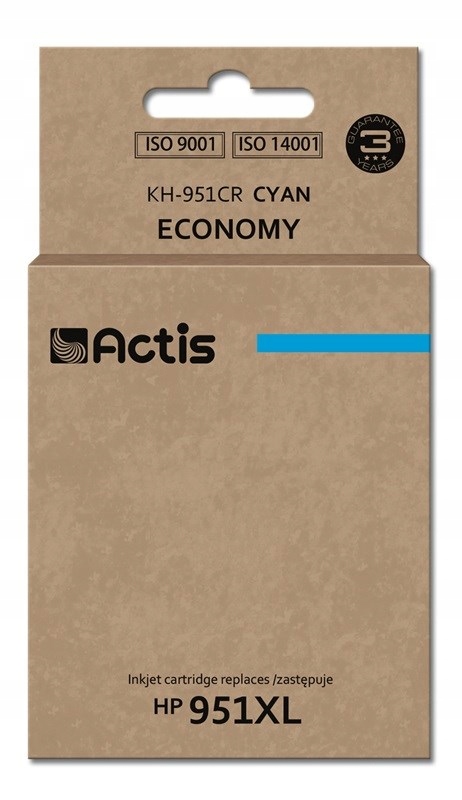 Actis KH-951CR Inkoust (náhrada Hp 951XL CN046AE; Standard; 25 ml; modrý)