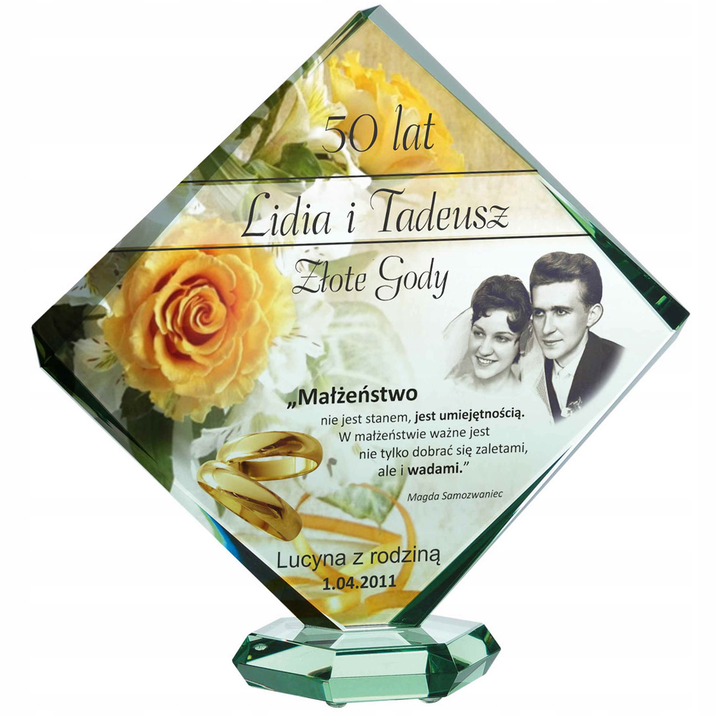 

Prezent Rocznica Ślubu Jubileusz 25 40 45 50 +etui