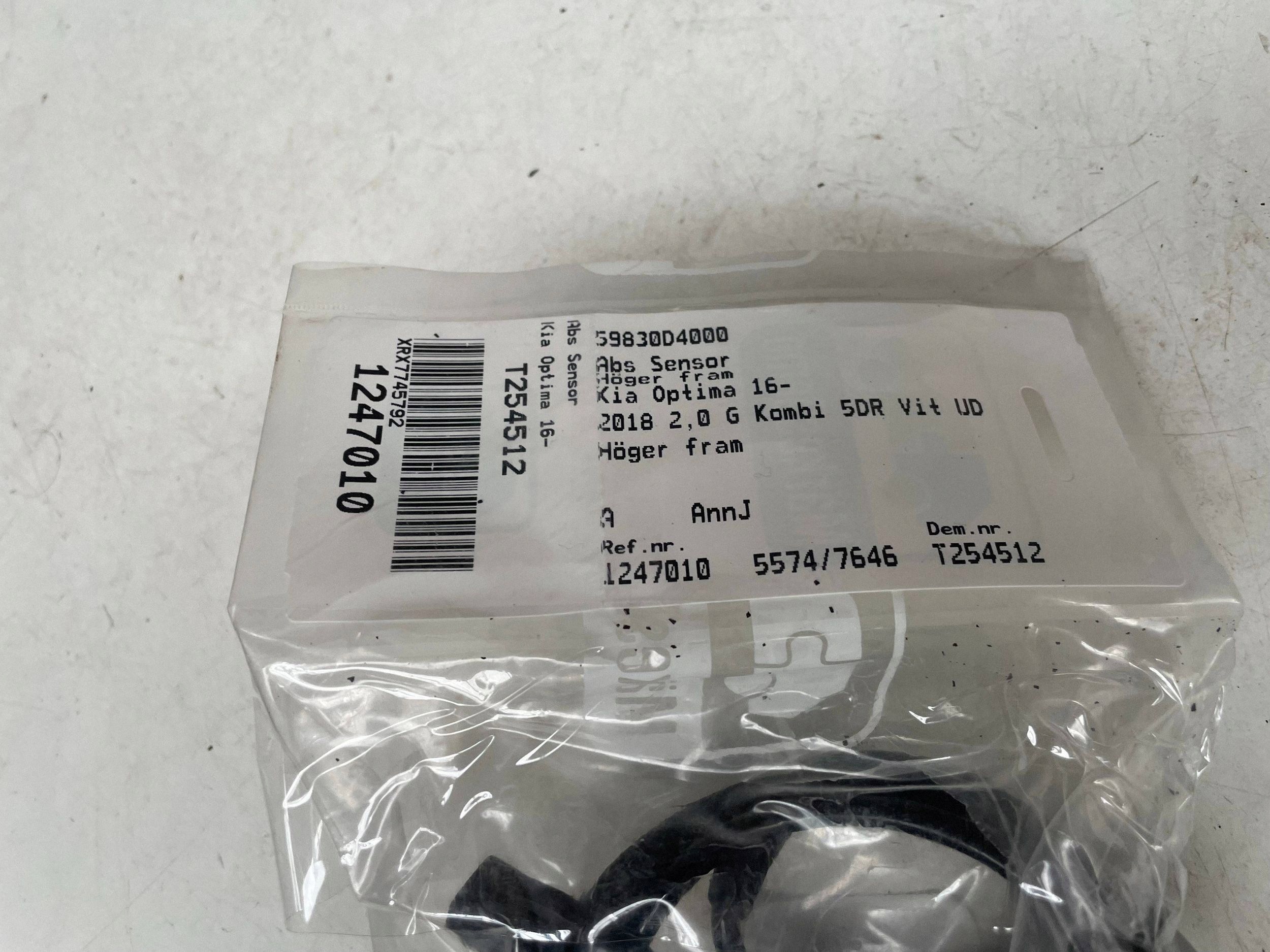 sensor PREDKOSCI wheels ABS KIA OPTIMA 59830-D4000 @M