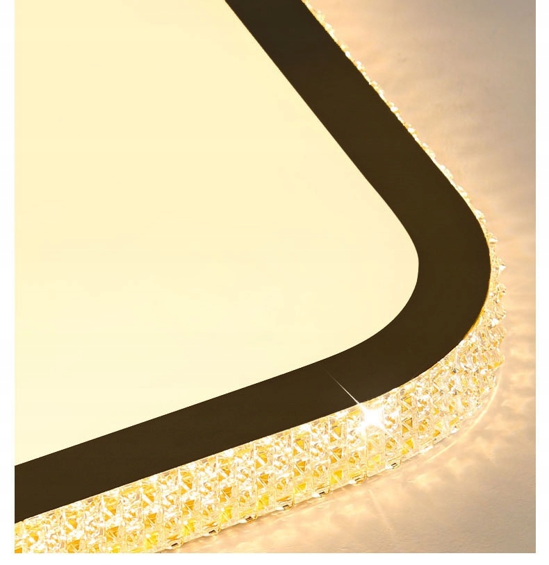 Lampa sufitowa nowoczesna LED 43W ściemniana pilot Kolor czarny