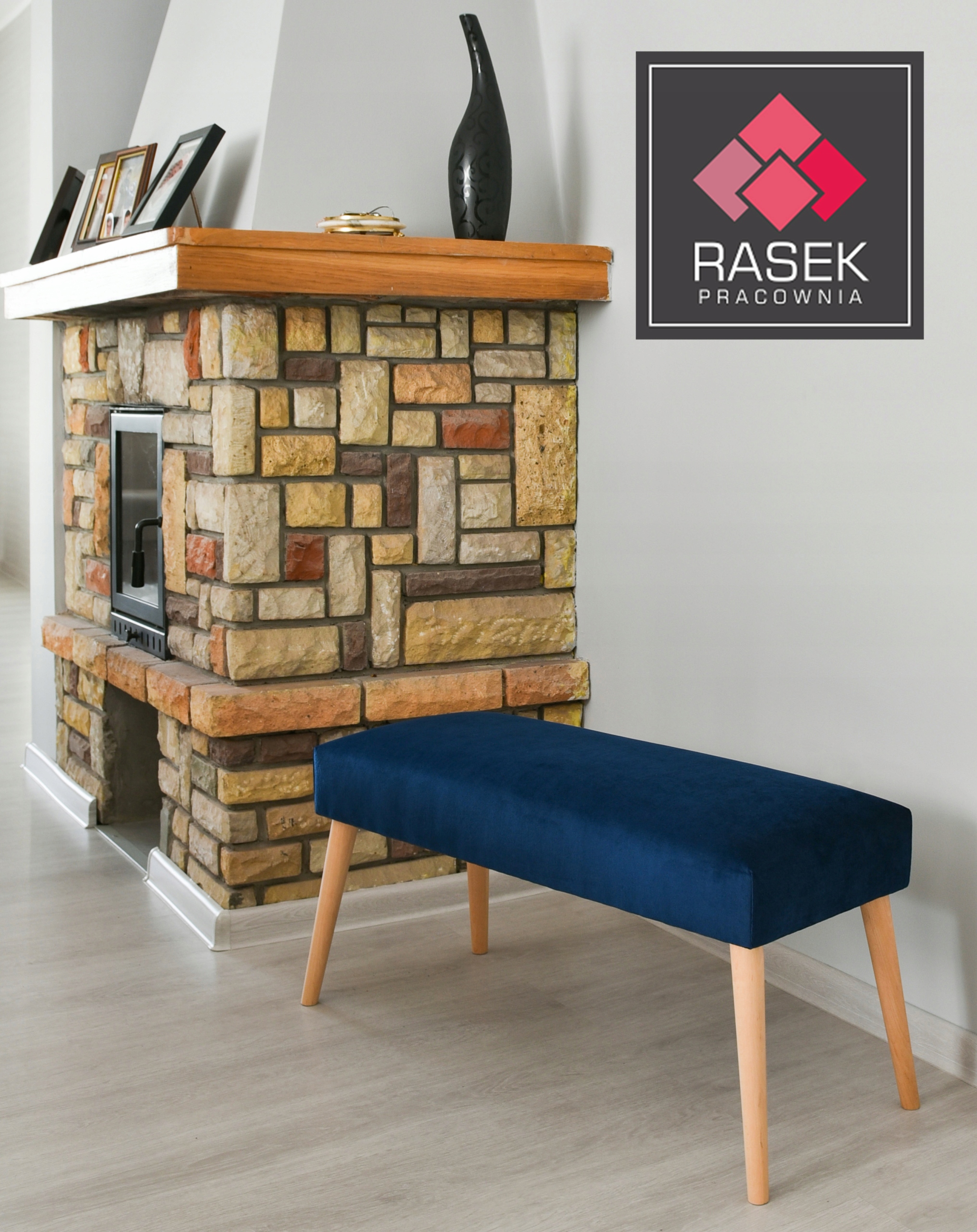 Ławeczka Ławka Pufa TAPICEROWANA KLASYCZNA 80 x 30 Marka inna