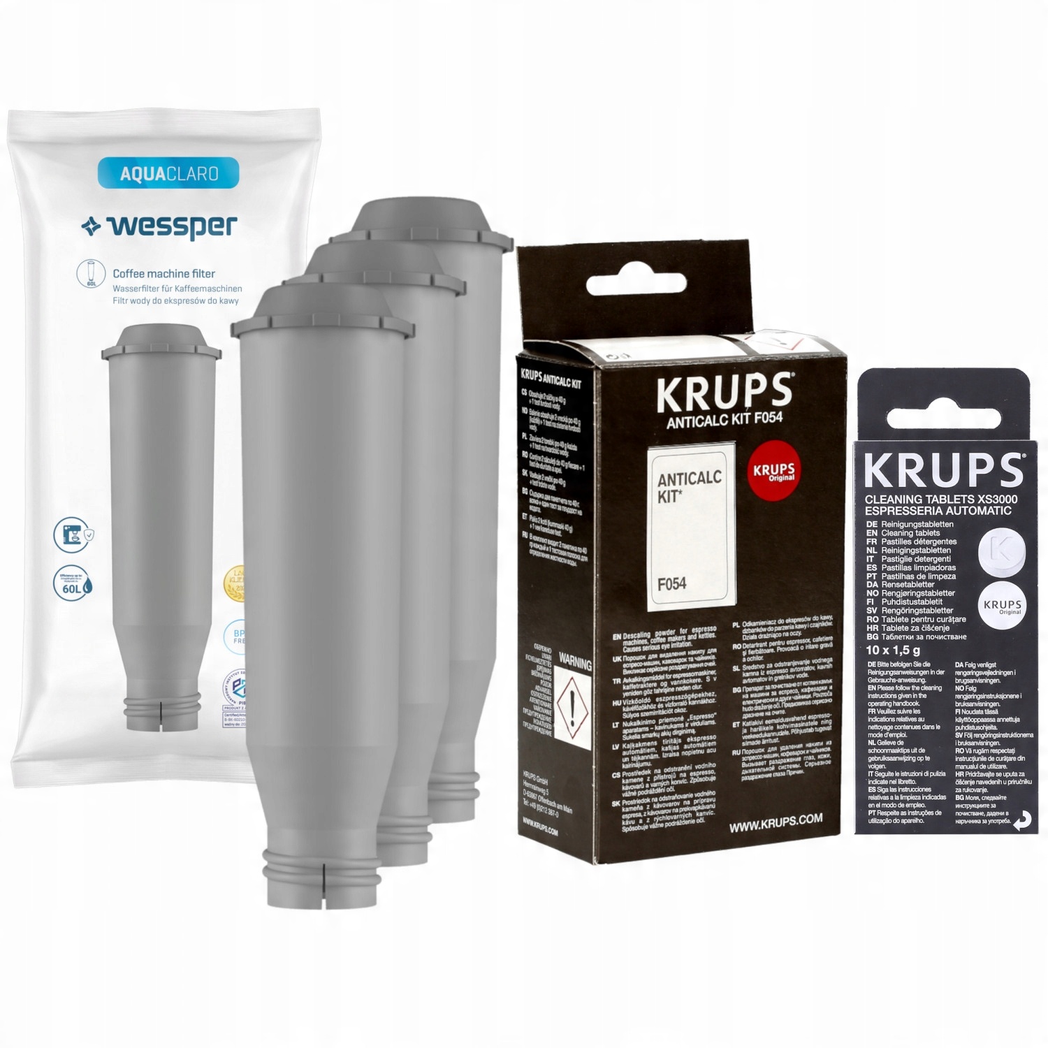 

Krups XS3000 Tabletki czyszczące ekspresów zestaw