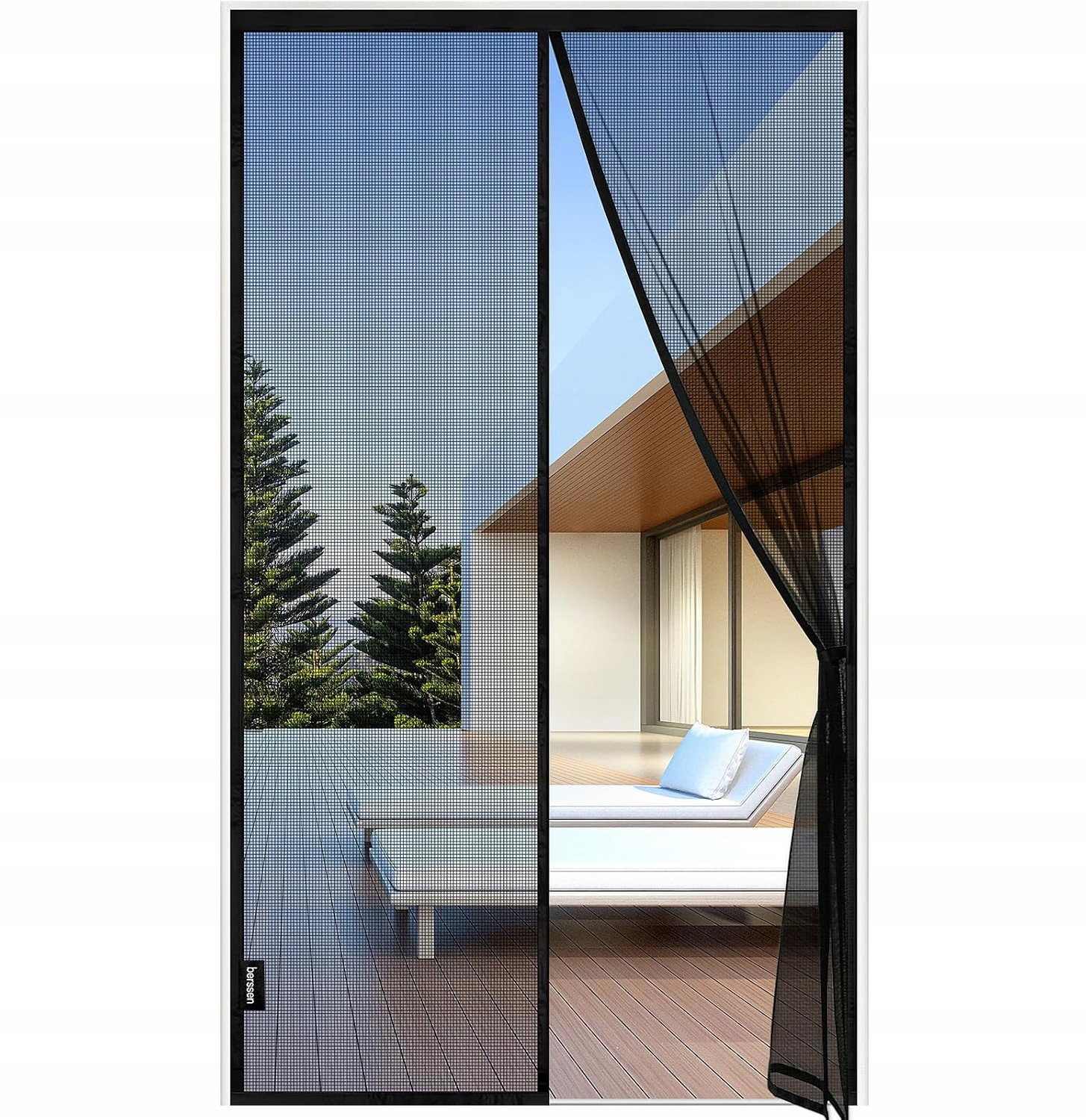 Moskytiéra na dveře 90x220 magnetická posuvná síť