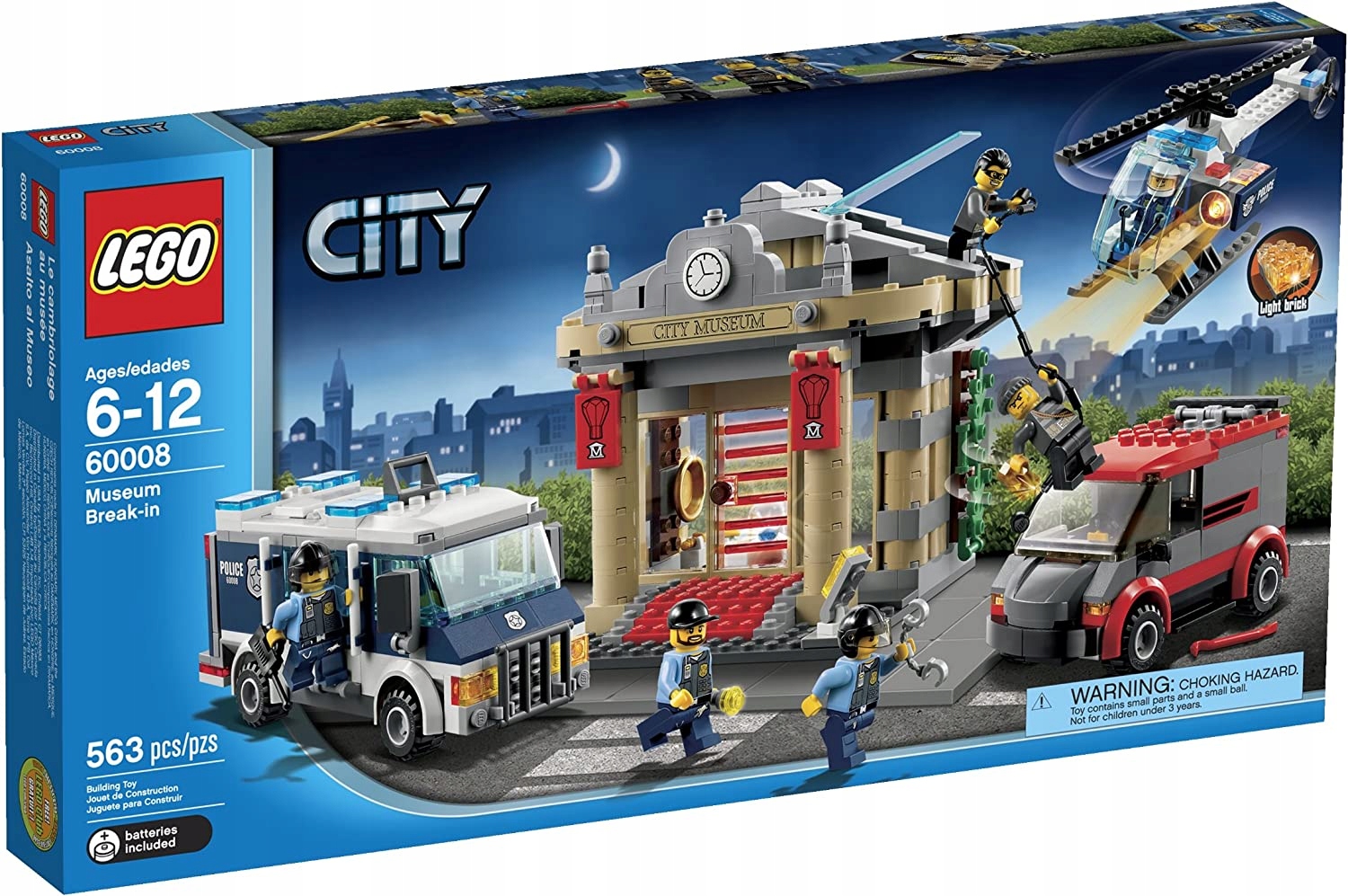 Lego City 60008 Zestaw Włamanie do Muzeum Policja