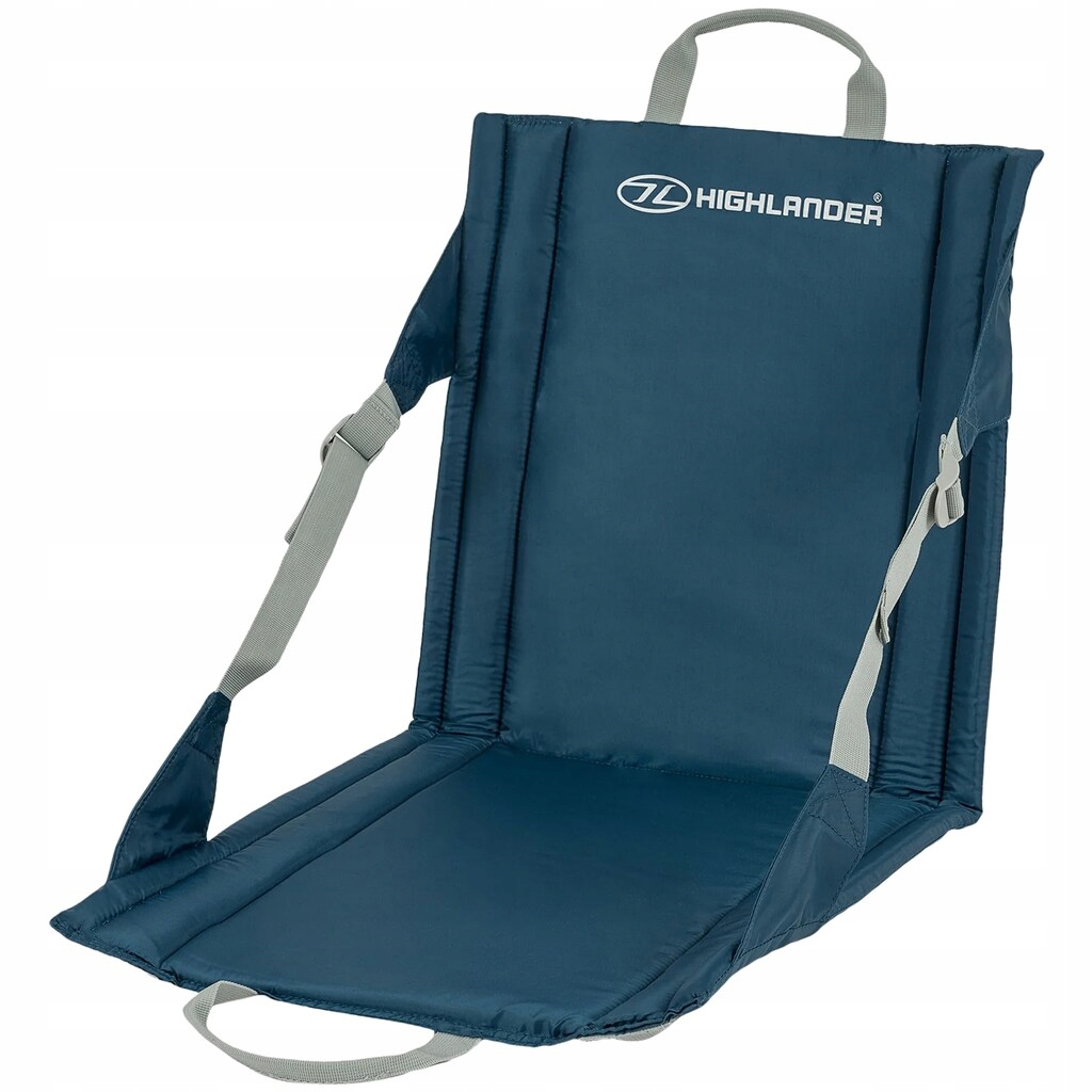 Siedzisko składane turystyczne krzesło z oparciem Highlander Outdoor Blue