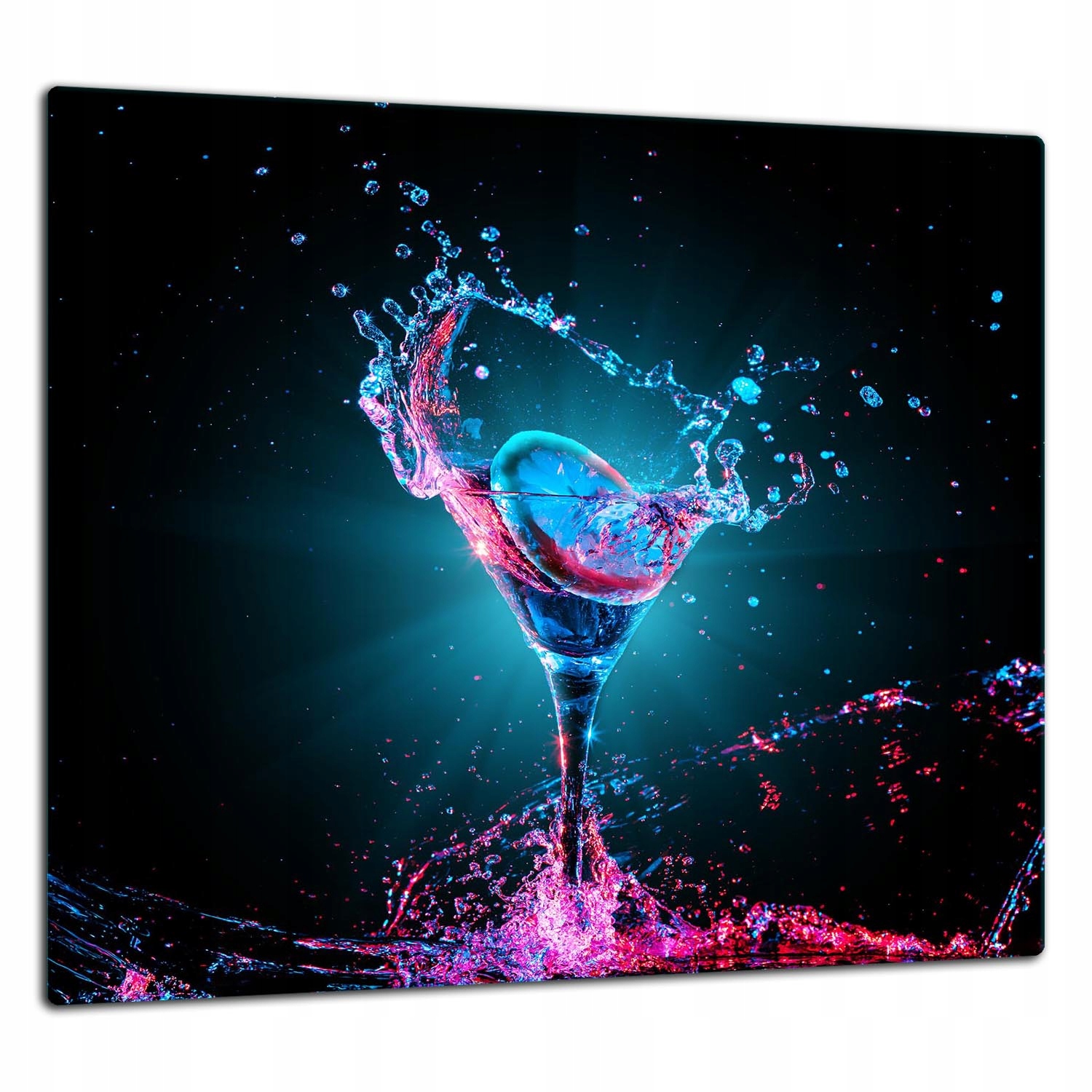 Skleněná Ochranná Deska Panel Lepidlo 65x60 Drink Tvrzené sklo 7v1
