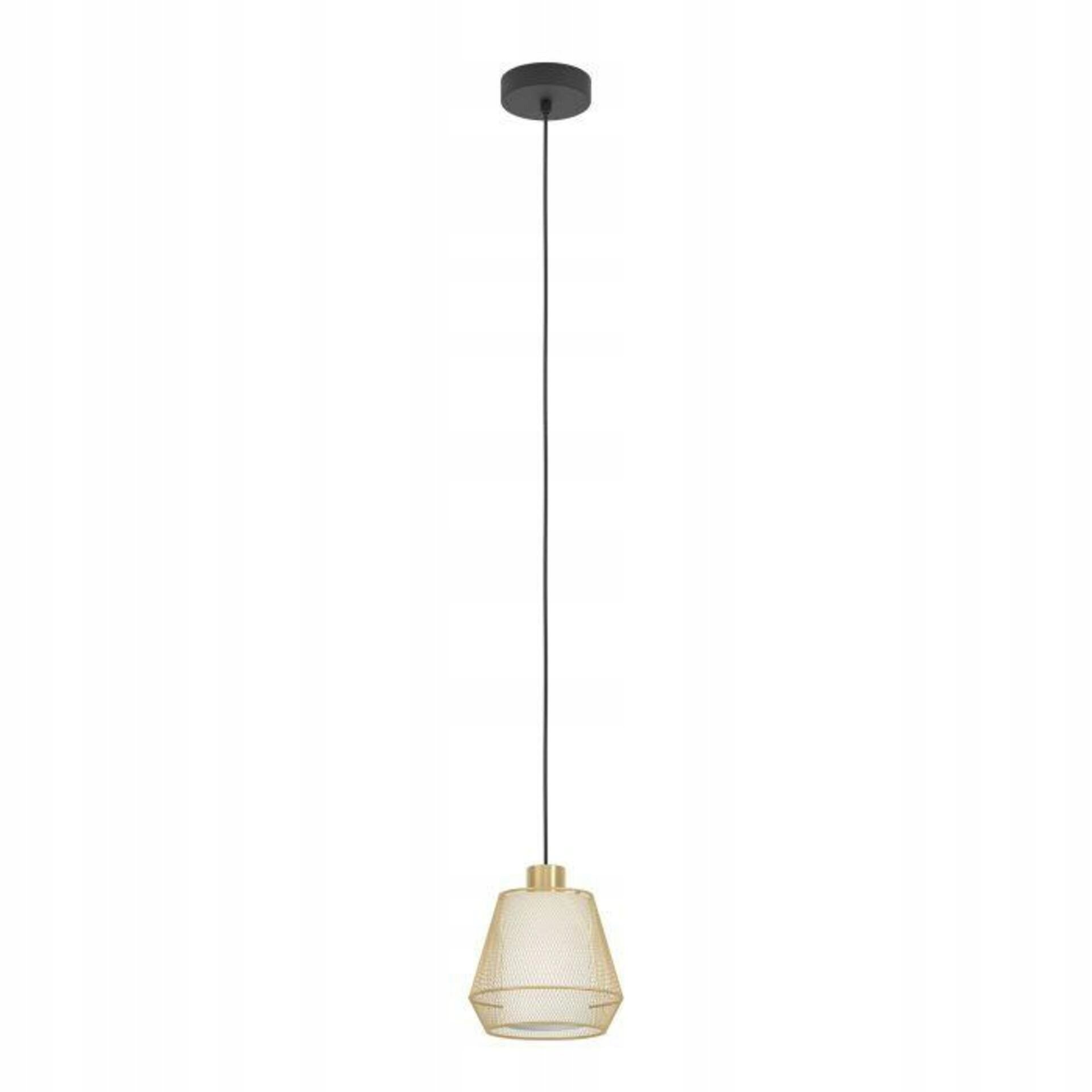 Závěsné svítidlo Eglo Ciudadela E27 40W kartáčovaná mosaz