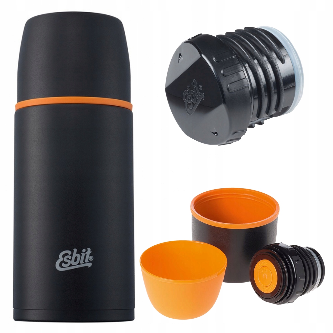 Termoska Esbit Na Nápoje Čaj Ocelová Vakuová 2 Šálky A Zátky 0,75 L