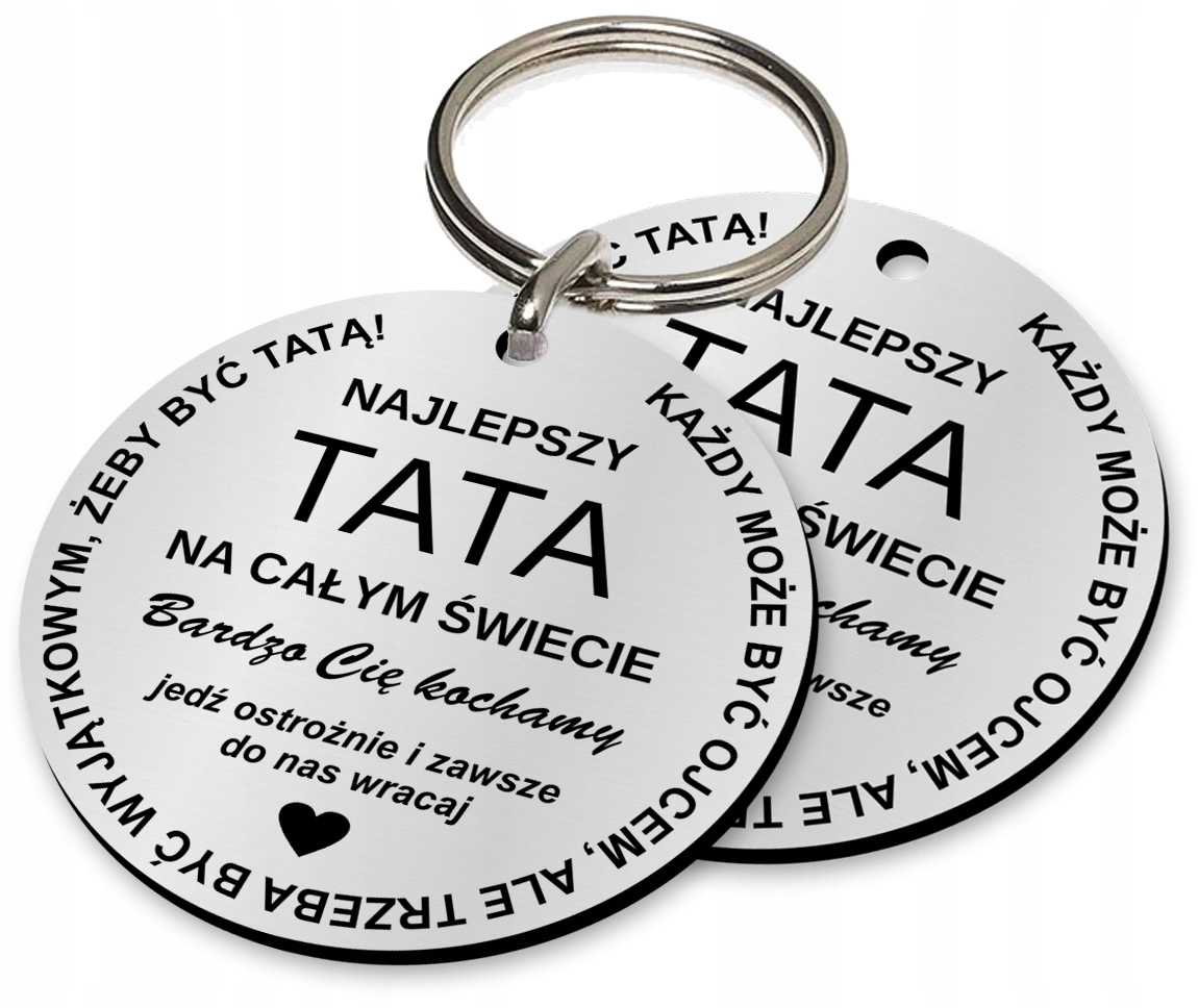 

Breloczek brelok dla Taty Ojca grawer dwustronny