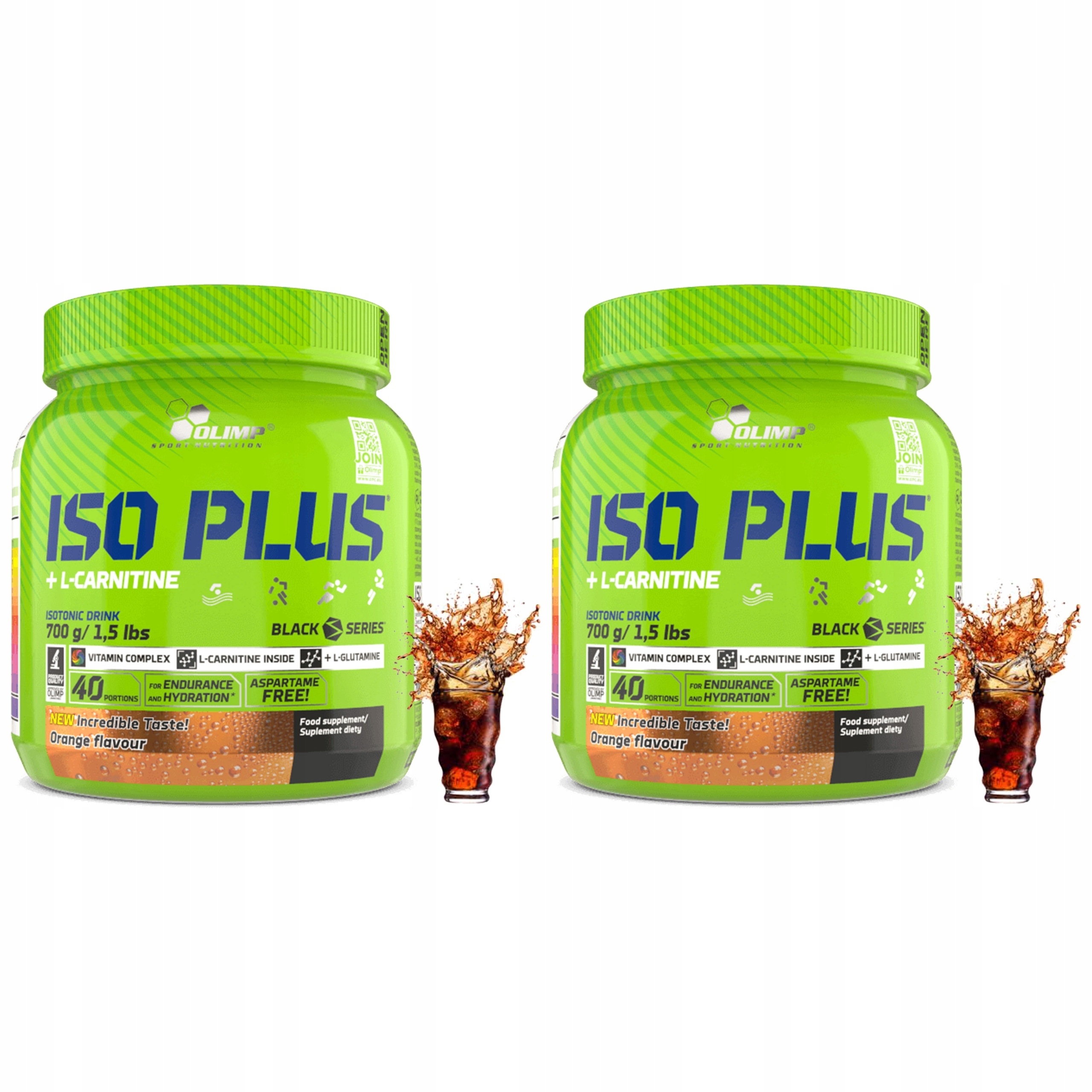 2x Olimp Iso Plus 700 g Isotonický Práškový Nápoj
