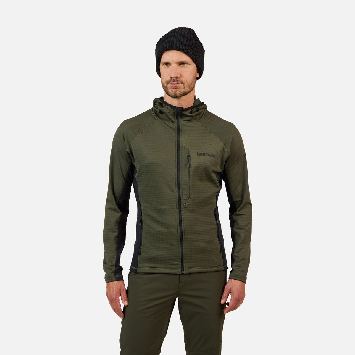 Rossignol Mikina Blackside MIX Fzh Fleece zelená