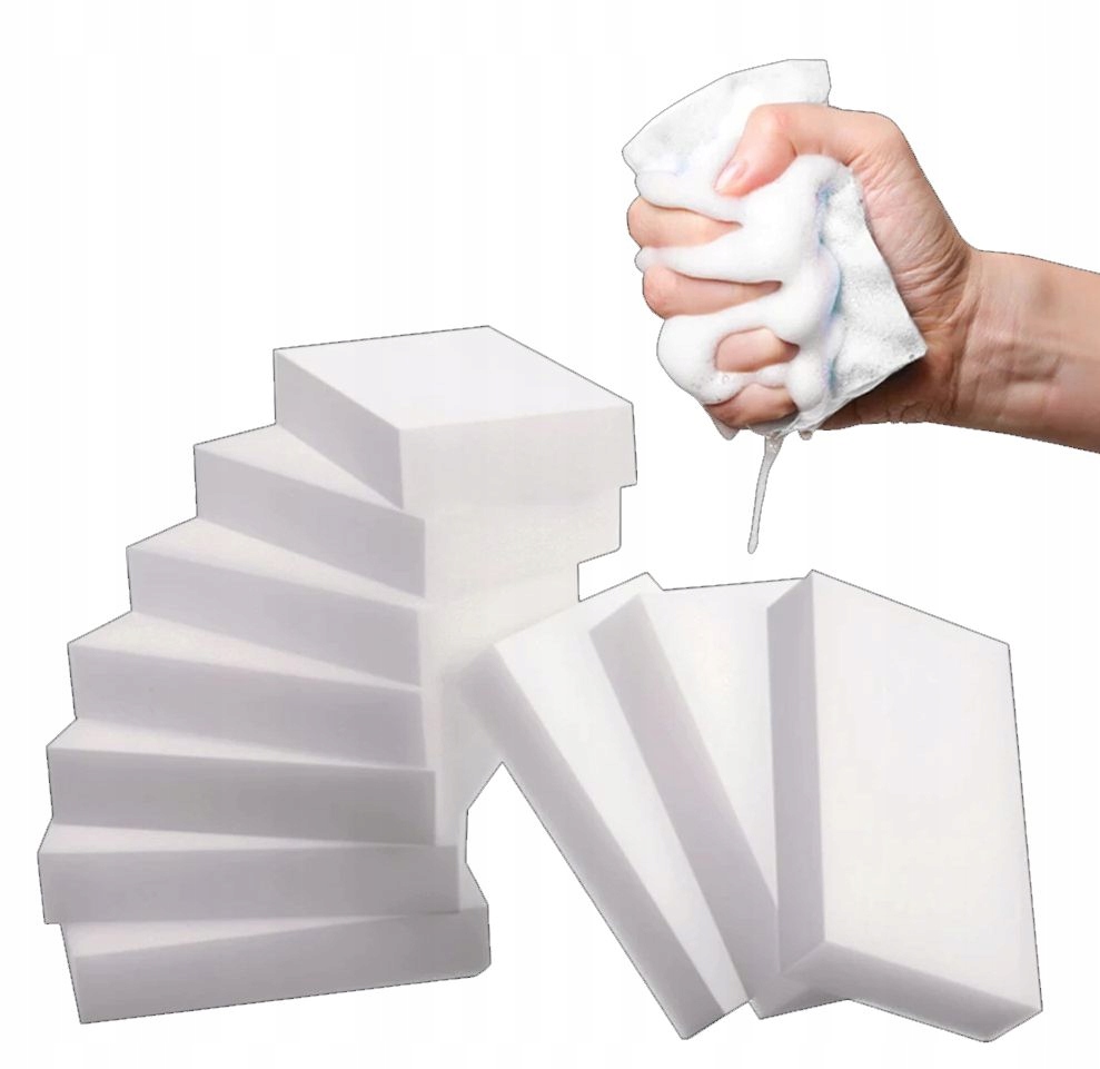 

10x Magiczna Gąbka Do Czyszczenia Usuwa Brud Plamy